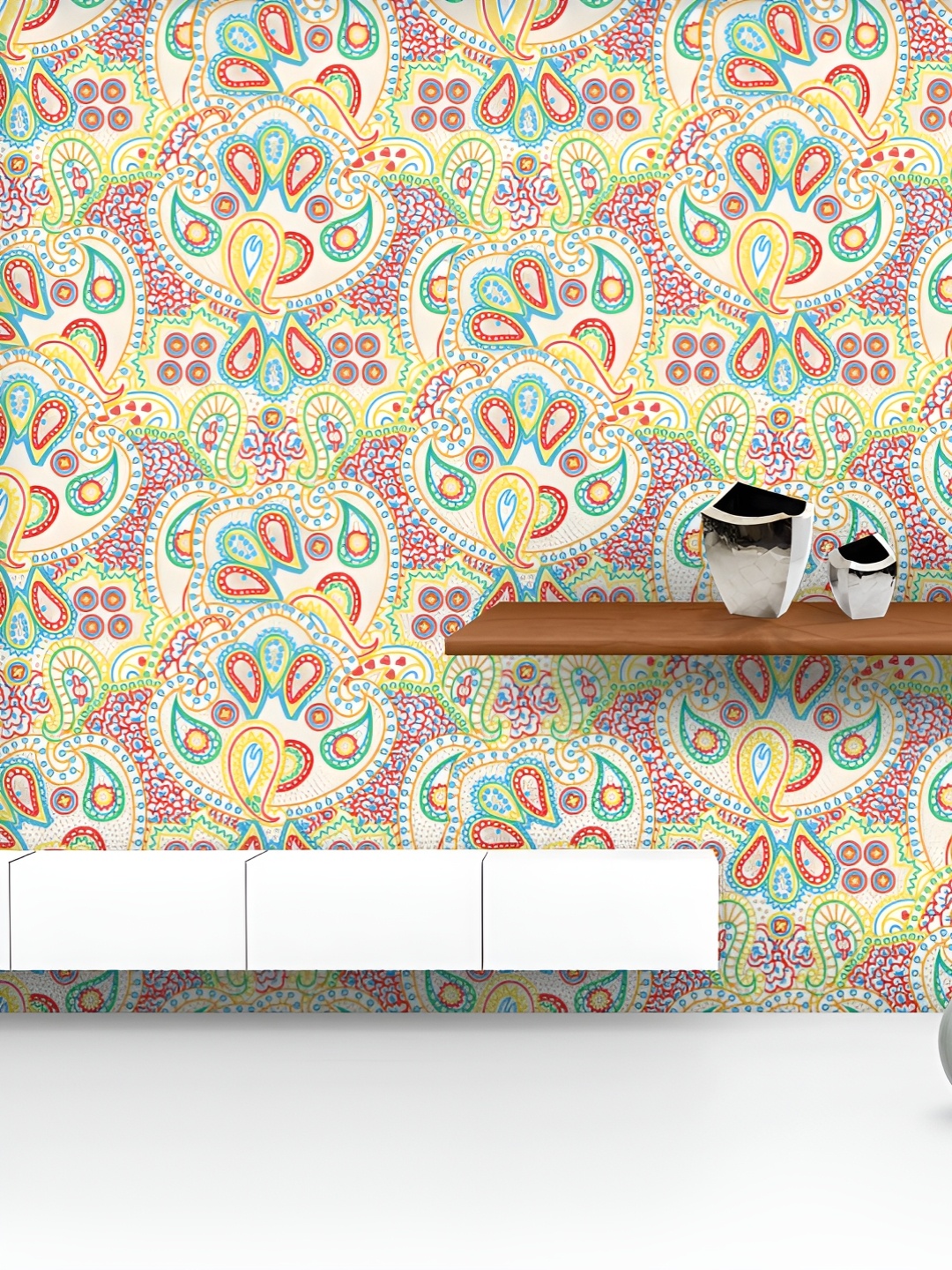 ArtzFolio Printed UV-Resistant Anti-Bacterial Boho Paisley Art Peel & Stick Wallpaper, Multi
ArtzFolio Printed UV-Resistant Anti-Bacterial Boho Paisley Art Peel & Stick Wallpaper, Multi