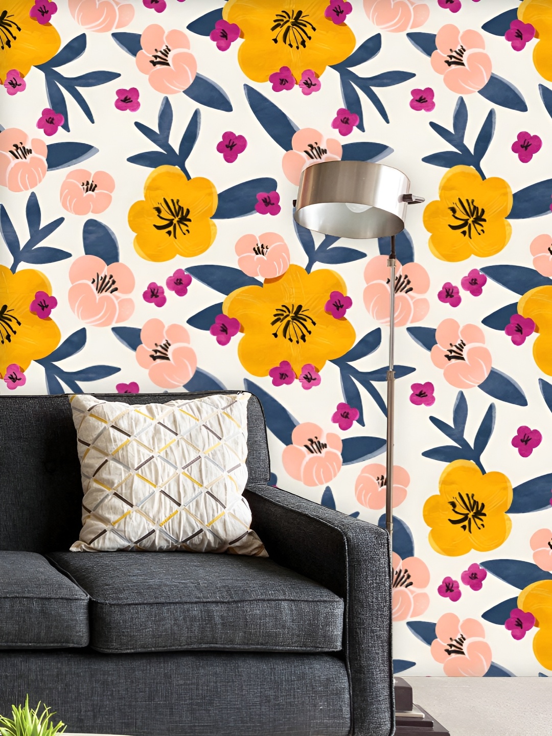 ArtzFolio Printed UV-Resistant Anti-Bacterial Colorful Floral Pattern Peel & Stick Wallpaper, Multi
ArtzFolio Printed UV-Resistant Anti-Bacterial Colorful Floral Pattern Peel & Stick Wallpaper, Multi