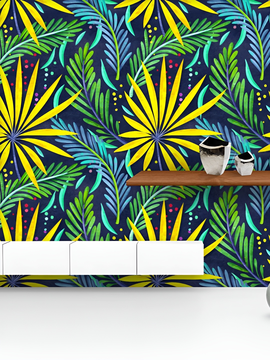 ArtzFolio Printed UV-Resistant Anti-Bacterial Green Jungle Tropical Leaf Peel & Stick Wallpaper, Multi
ArtzFolio Printed UV-Resistant Anti-Bacterial Green Jungle Tropical Leaf Peel & Stick Wallpaper, Multi