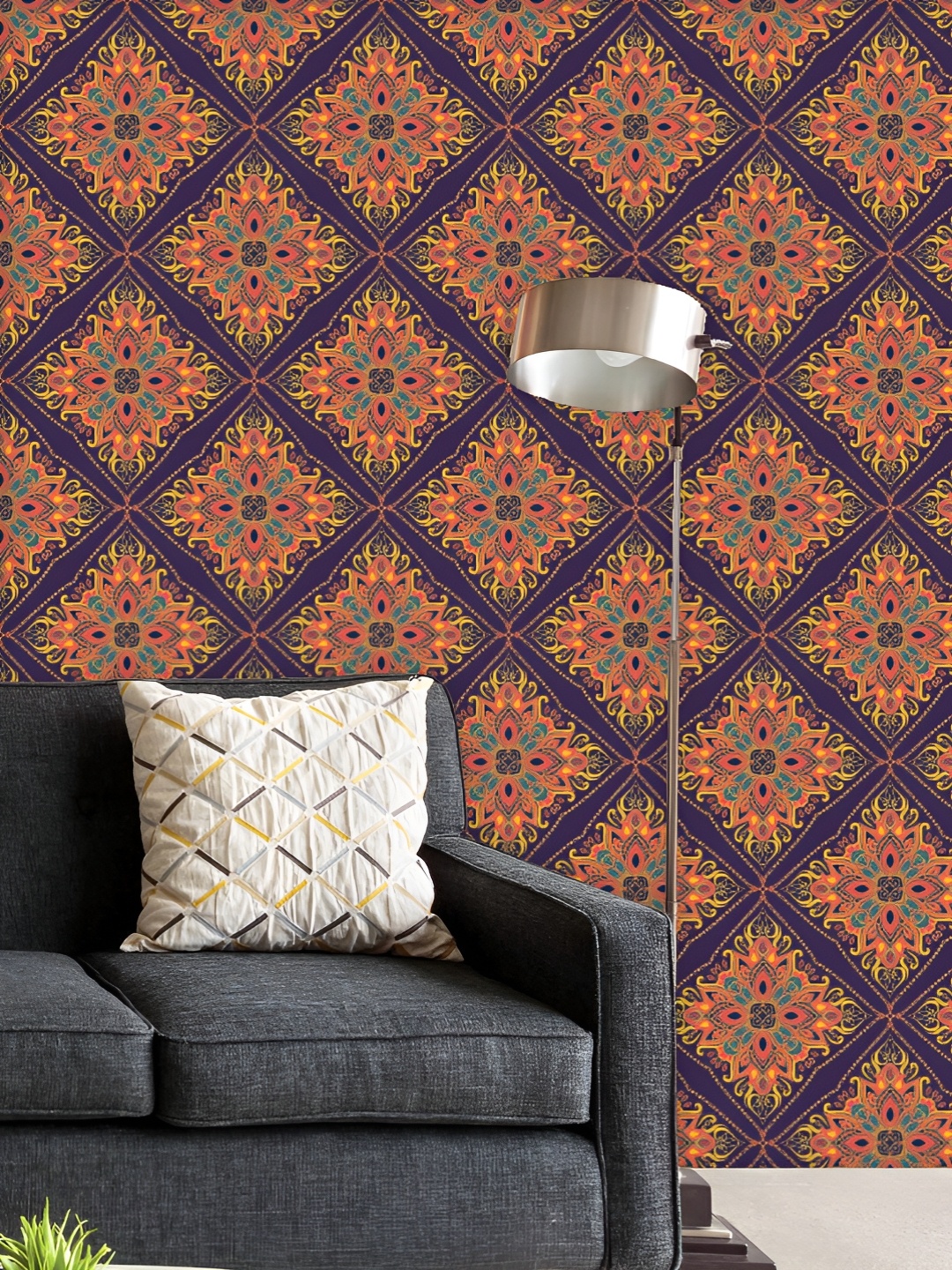 ArtzFolio Printed UV-Resistant Anti-Bacterial Indian Floral Paisley Peel & Stick Wallpaper, Multi
ArtzFolio Printed UV-Resistant Anti-Bacterial Indian Floral Paisley Peel & Stick Wallpaper, Multi