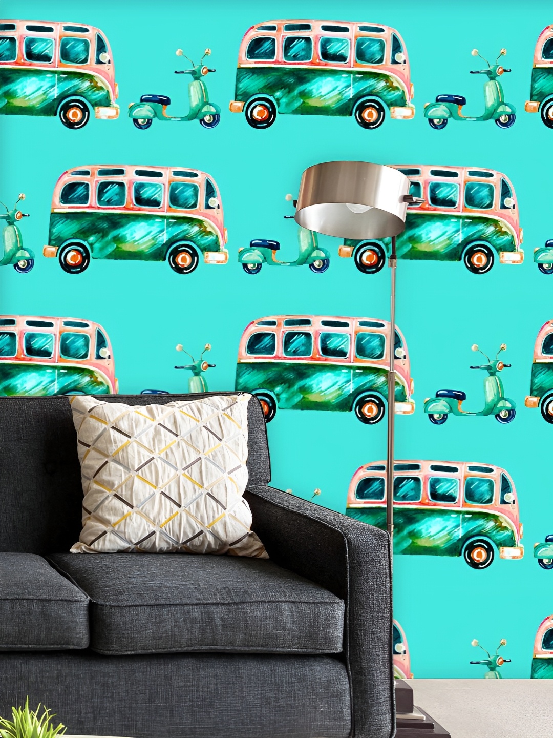 ArtzFolio Printed UV-Resistant Anti-Bacterial Hippie Camper Van And Scooter Peel & Stick Wallpaper, Multi
ArtzFolio Printed UV-Resistant Anti-Bacterial Hippie Camper Van And Scooter Peel & Stick Wallpaper, Multi