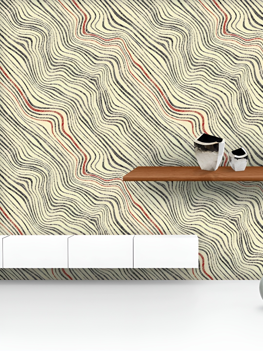 ArtzFolio Printed UV-Resistant Anti-Bacterial Retro Wave Stripes Peel & Stick Wallpaper, Multi
ArtzFolio Printed UV-Resistant Anti-Bacterial Retro Wave Stripes Peel & Stick Wallpaper, Multi