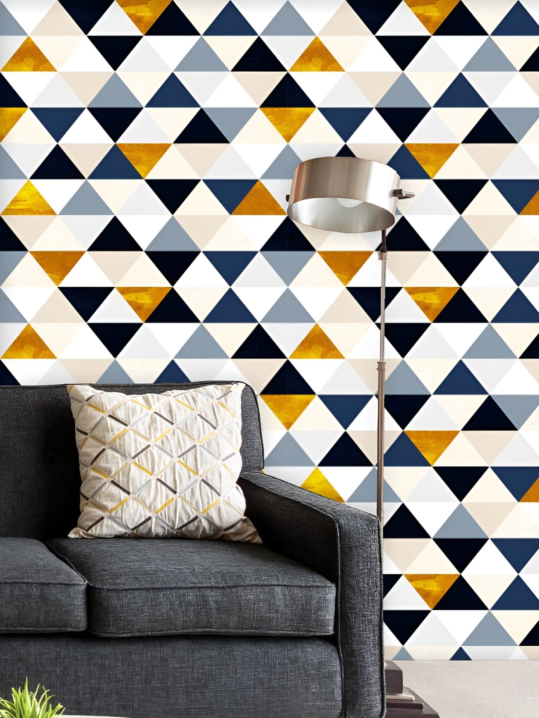 ArtzFolio Printed UV-Resistant Anti-Bacterial Dark Triangles Peel & Stick Wallpaper, Multi
ArtzFolio Printed UV-Resistant Anti-Bacterial Dark Triangles Peel & Stick Wallpaper, Multi