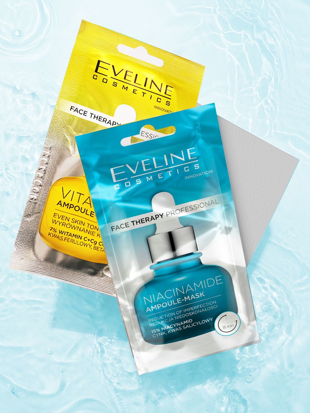 Eveline Cosmetics Face Therapy Professional Ampoule-Mask Niacinamide - 8 ml, Transparent
Eveline Cosmetics Face Therapy Professional Ampoule-Mask Niacinamide - 8 ml, Transparent