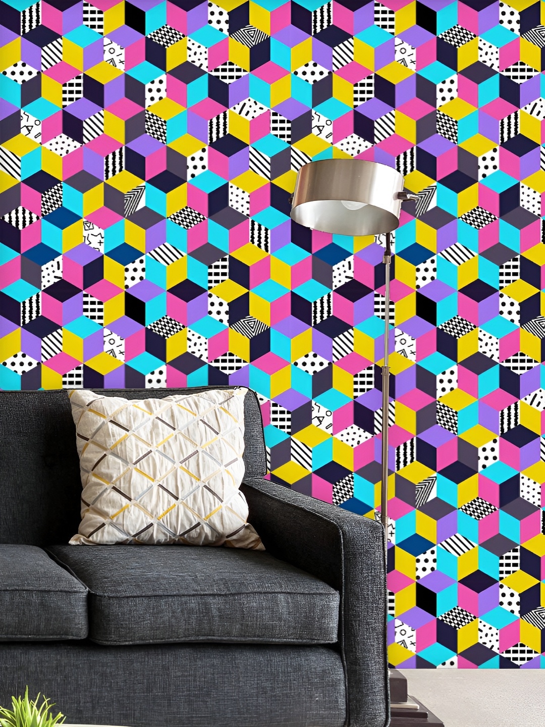 ArtzFolio Printed UV-Resistant Anti-Bacterial Memphis Pattern Peel & Stick Wallpaper, Multi
ArtzFolio Printed UV-Resistant Anti-Bacterial Memphis Pattern Peel & Stick Wallpaper, Multi