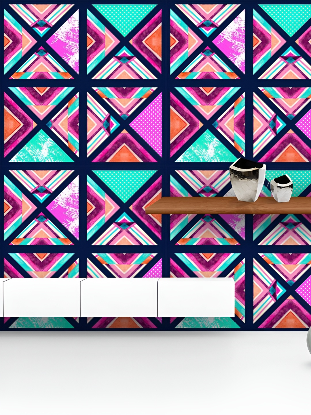 ArtzFolio Printed UV-Resistant Anti-Bacterial Hand-Drawn Triangles Peel & Stick Wallpaper, Multi
ArtzFolio Printed UV-Resistant Anti-Bacterial Hand-Drawn Triangles Peel & Stick Wallpaper, Multi