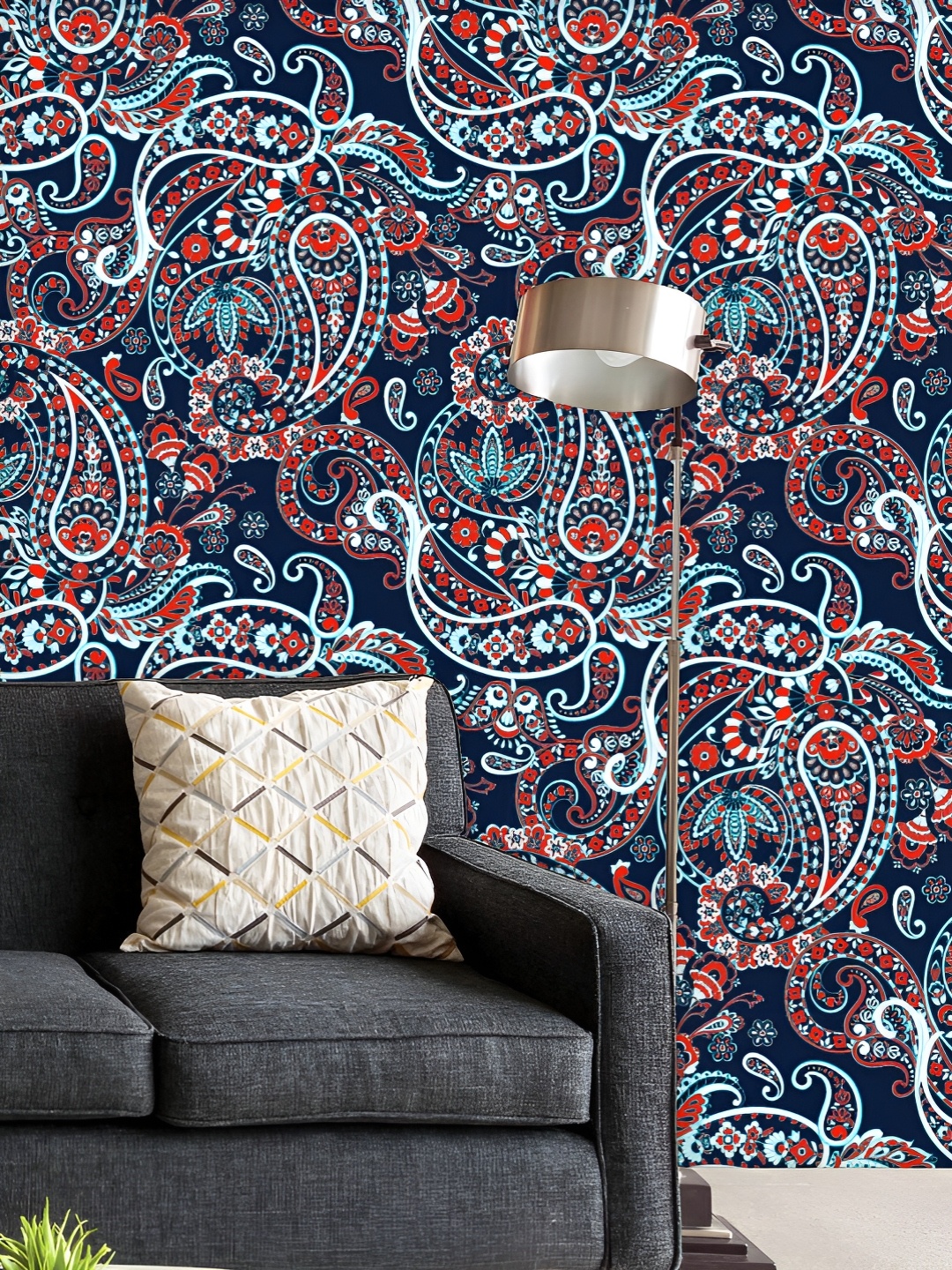 ArtzFolio Printed UV-Resistant Anti-Bacterial Paisley Folkloric Flowers Peel & Stick Wallpaper, Multi
ArtzFolio Printed UV-Resistant Anti-Bacterial Paisley Folkloric Flowers Peel & Stick Wallpaper, Multi