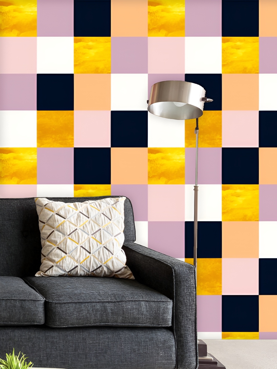 ArtzFolio Printed UV-Resistant Anti-Bacterial Colorful Squares Peel & Stick Wallpaper, Multi
ArtzFolio Printed UV-Resistant Anti-Bacterial Colorful Squares Peel & Stick Wallpaper, Multi