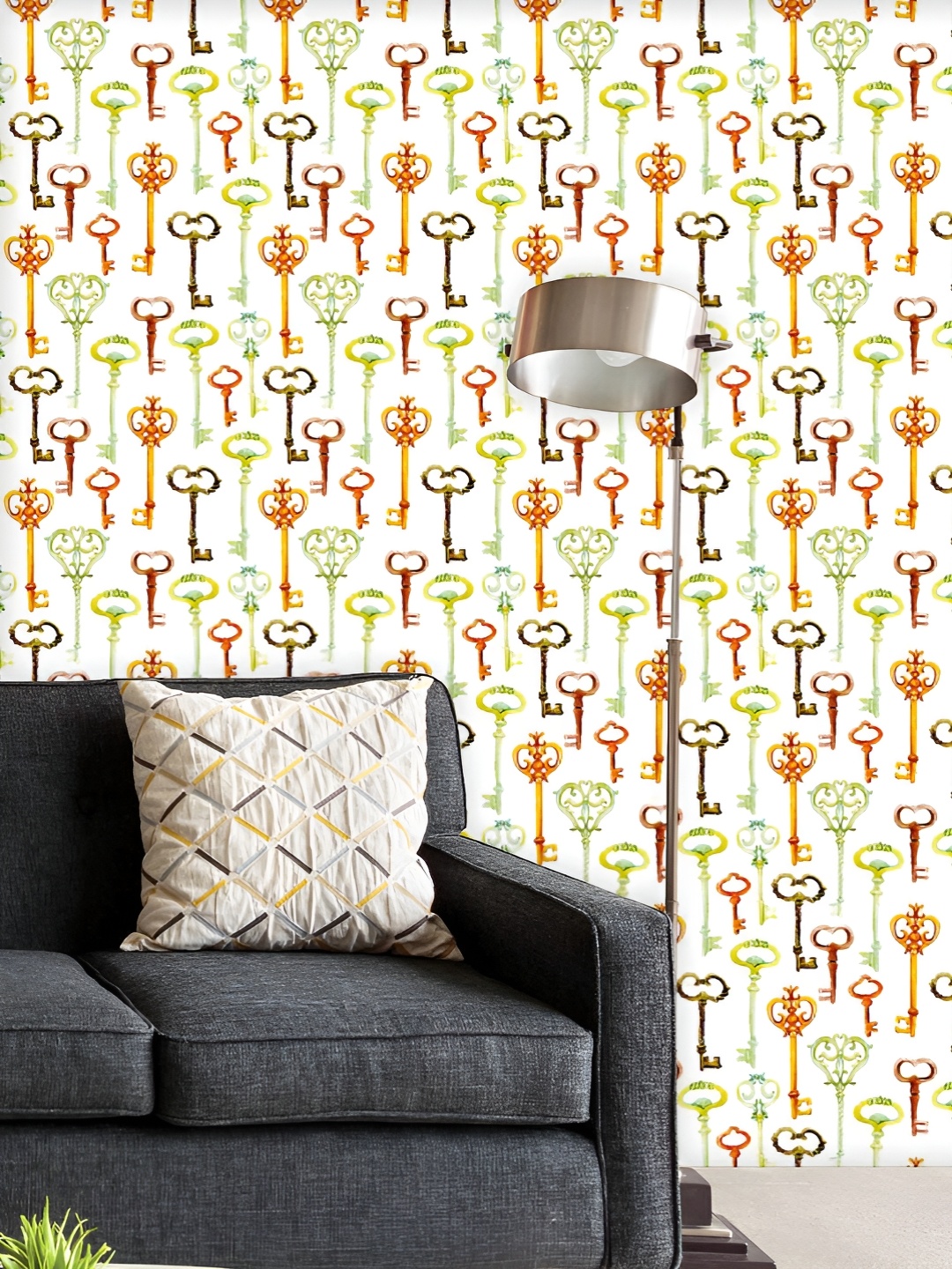 ArtzFolio Printed UV-Resistant Anti-Bacterial Antique Retro Keys Image Peel & Stick Wallpaper, Multi
ArtzFolio Printed UV-Resistant Anti-Bacterial Antique Retro Keys Image Peel & Stick Wallpaper, Multi
