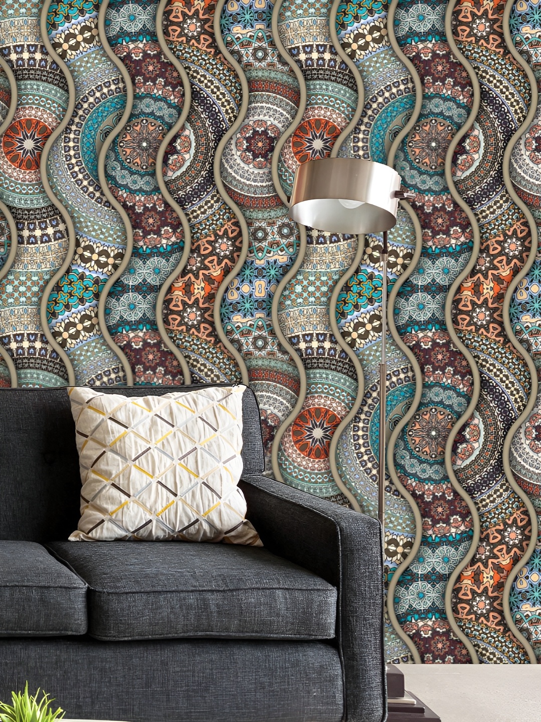 ArtzFolio Printed UV-Resistant Anti-Bacterial Vintage Floral Mandala Peel & Stick Wallpaper, Multi
ArtzFolio Printed UV-Resistant Anti-Bacterial Vintage Floral Mandala Peel & Stick Wallpaper, Multi