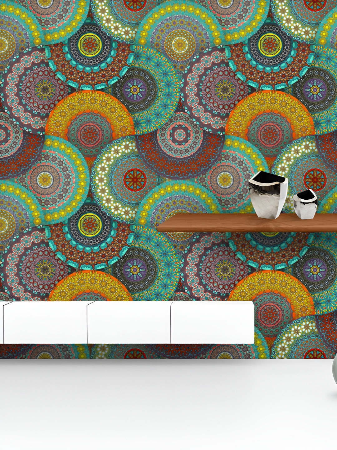 ArtzFolio Printed UV-Resistant Anti-Bacterial Vintage Floral & Mandala Peel & Stick Wallpaper, Multi
ArtzFolio Printed UV-Resistant Anti-Bacterial Vintage Floral & Mandala Peel & Stick Wallpaper, Multi