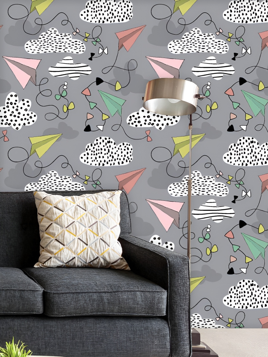 ArtzFolio Printed UV-Resistant Anti-Bacterial Airplanes And Clouds Peel & Stick Wallpaper, Multi
ArtzFolio Printed UV-Resistant Anti-Bacterial Airplanes And Clouds Peel & Stick Wallpaper, Multi