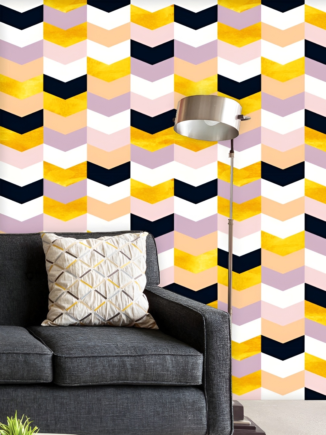 ArtzFolio Printed UV-Resistant Anti-Bacterial Geometric Pattern Peel & Stick Wallpaper, Multi
ArtzFolio Printed UV-Resistant Anti-Bacterial Geometric Pattern Peel & Stick Wallpaper, Multi
