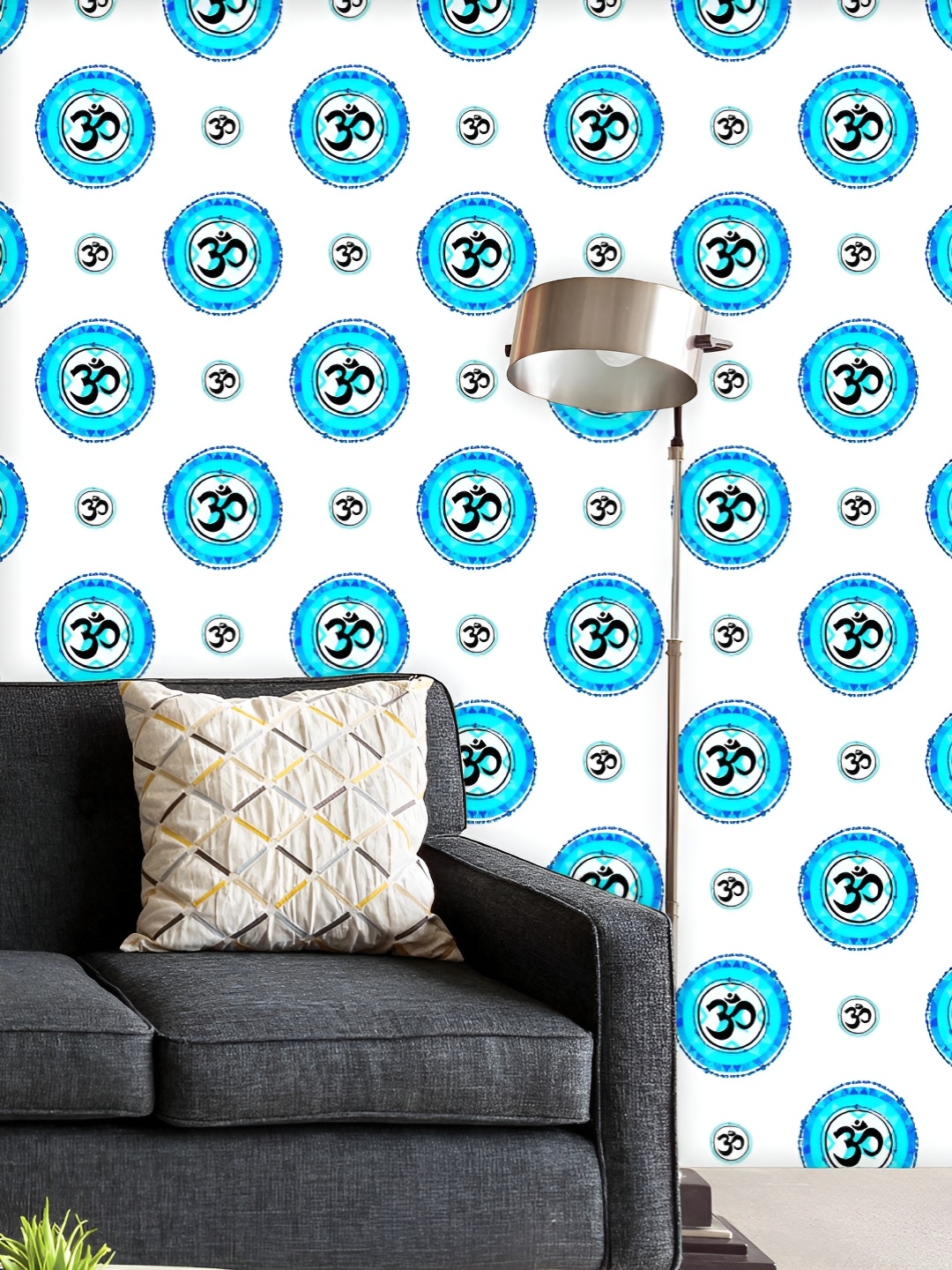 ArtzFolio Printed UV-Resistant Anti-Bacterial Blue Toned Traditional Indian Symbol Om Peel & Stick Wallpaper, Multi
ArtzFolio Printed UV-Resistant Anti-Bacterial Blue Toned Traditional Indian Symbol Om Peel & Stick Wallpaper, Multi