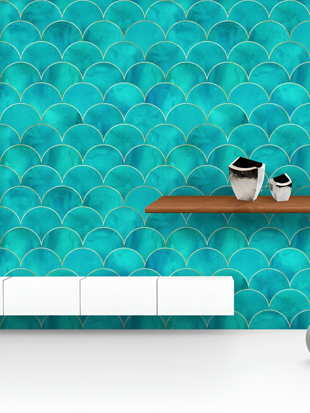 ArtzFolio Printed UV-Resistant Anti-Bacterial Mermaid Fish Scale Wave Peel & Stick Wallpaper, Multi
ArtzFolio Printed UV-Resistant Anti-Bacterial Mermaid Fish Scale Wave Peel & Stick Wallpaper, Multi