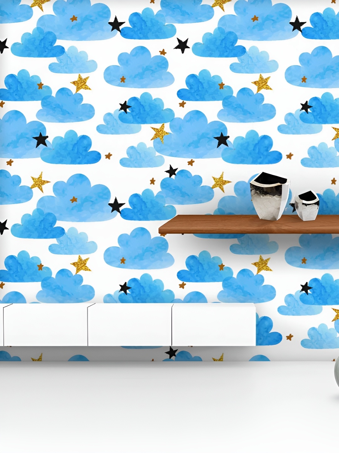 ArtzFolio Printed UV-Resistant Anti-Bacterial Watercolor Clouds And Stars Peel & Stick Wallpaper, Multi
ArtzFolio Printed UV-Resistant Anti-Bacterial Watercolor Clouds And Stars Peel & Stick Wallpaper, Multi
