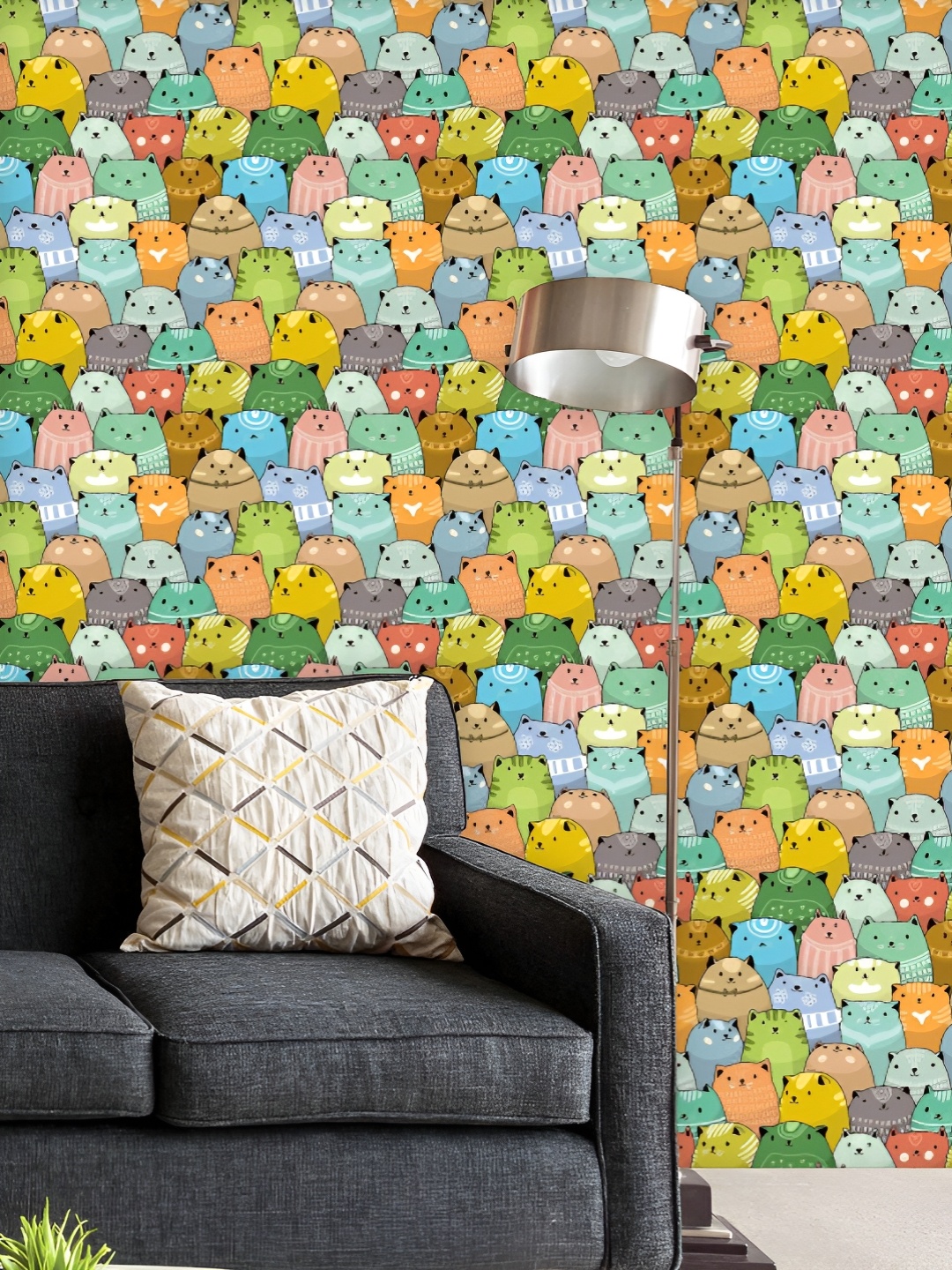 ArtzFolio Printed UV-Resistant Anti-Bacterial Cartoon Cats Peel & Stick Wallpaper, Multi
ArtzFolio Printed UV-Resistant Anti-Bacterial Cartoon Cats Peel & Stick Wallpaper, Multi