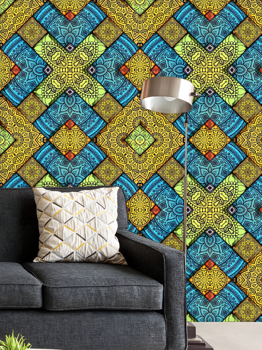 ArtzFolio Printed UV-Resistant Anti-Bacterial Boho Abstract Festive Pattern Peel & Stick Wallpaper, Multi
ArtzFolio Printed UV-Resistant Anti-Bacterial Boho Abstract Festive Pattern Peel & Stick Wallpaper, Multi