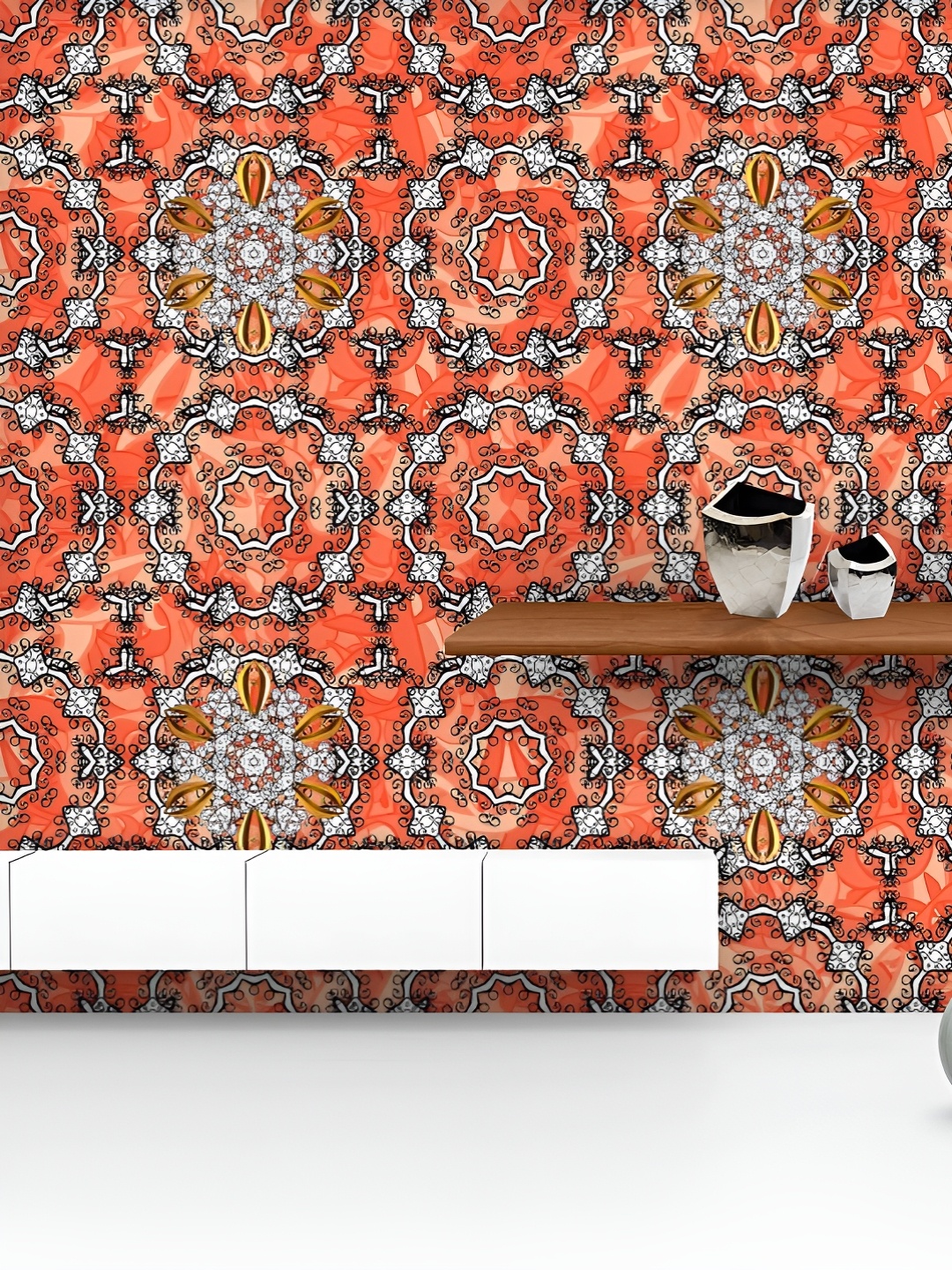 ArtzFolio Printed UV-Resistant Anti-Bacterial Abstract White Damask Flower Peel & Stick Wallpaper, Multi
ArtzFolio Printed UV-Resistant Anti-Bacterial Abstract White Damask Flower Peel & Stick Wallpaper, Multi