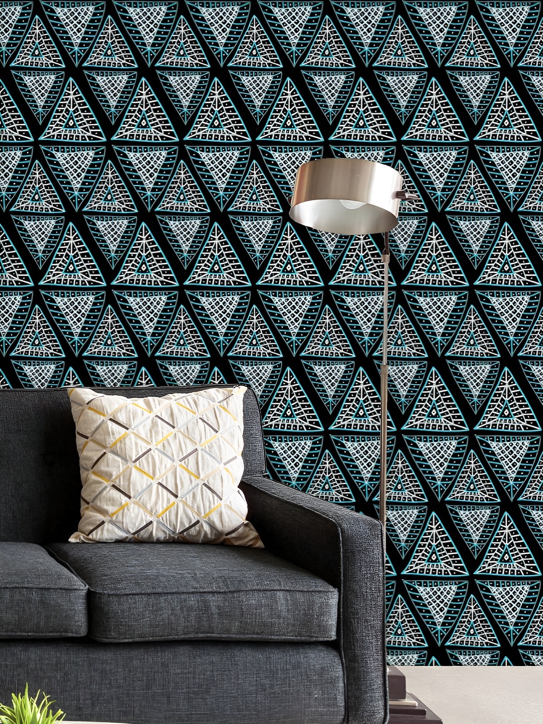 ArtzFolio Printed UV-Resistant Anti-Bacterial Ethnic Geometric Triangles Peel & Stick Wallpaper, Multi
ArtzFolio Printed UV-Resistant Anti-Bacterial Ethnic Geometric Triangles Peel & Stick Wallpaper, Multi
