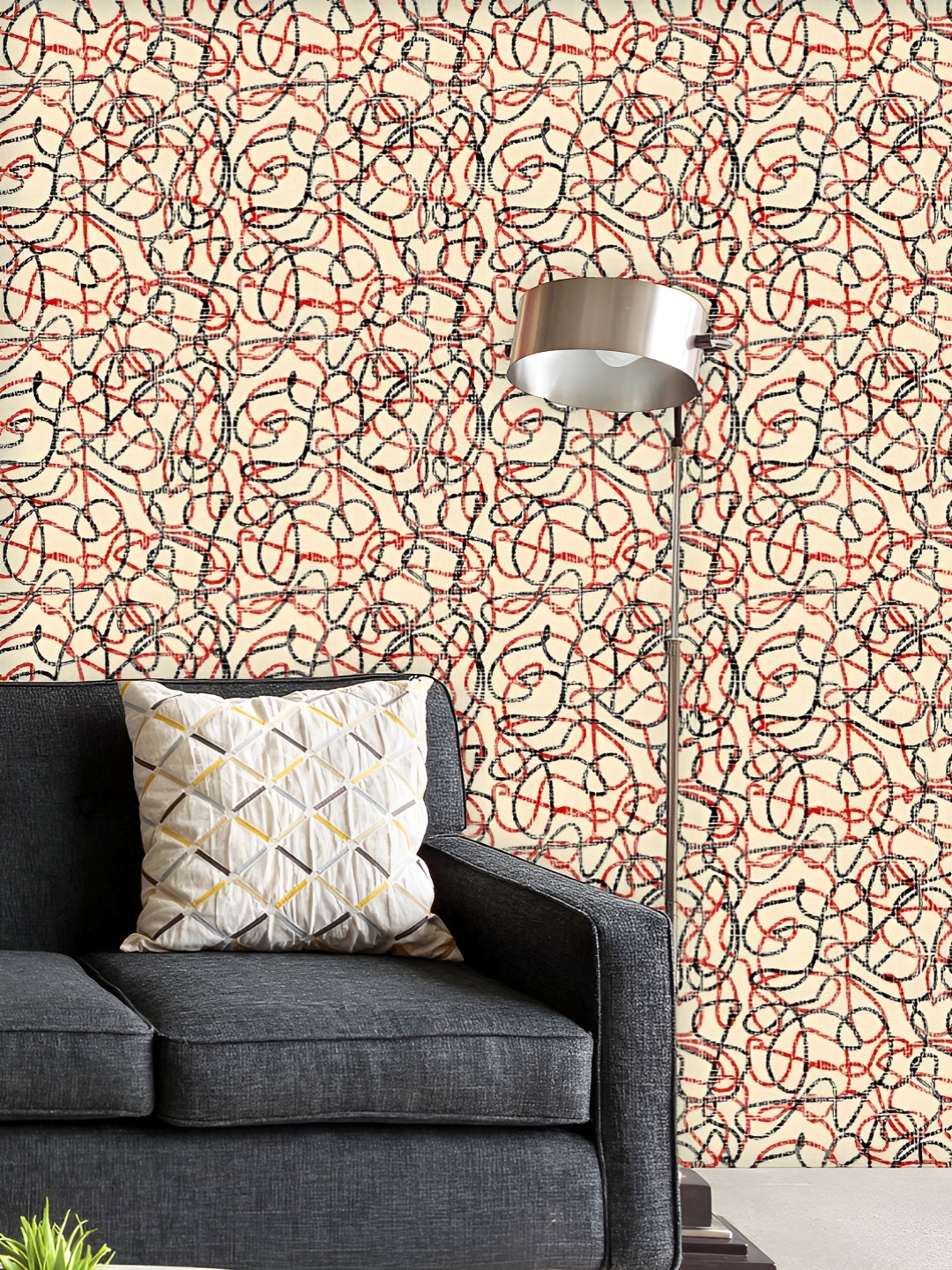 ArtzFolio Printed UV-Resistant Anti-Bacterial Hand-Drawn Tangled Lines Peel & Stick Wallpaper, Multi
ArtzFolio Printed UV-Resistant Anti-Bacterial Hand-Drawn Tangled Lines Peel & Stick Wallpaper, Multi