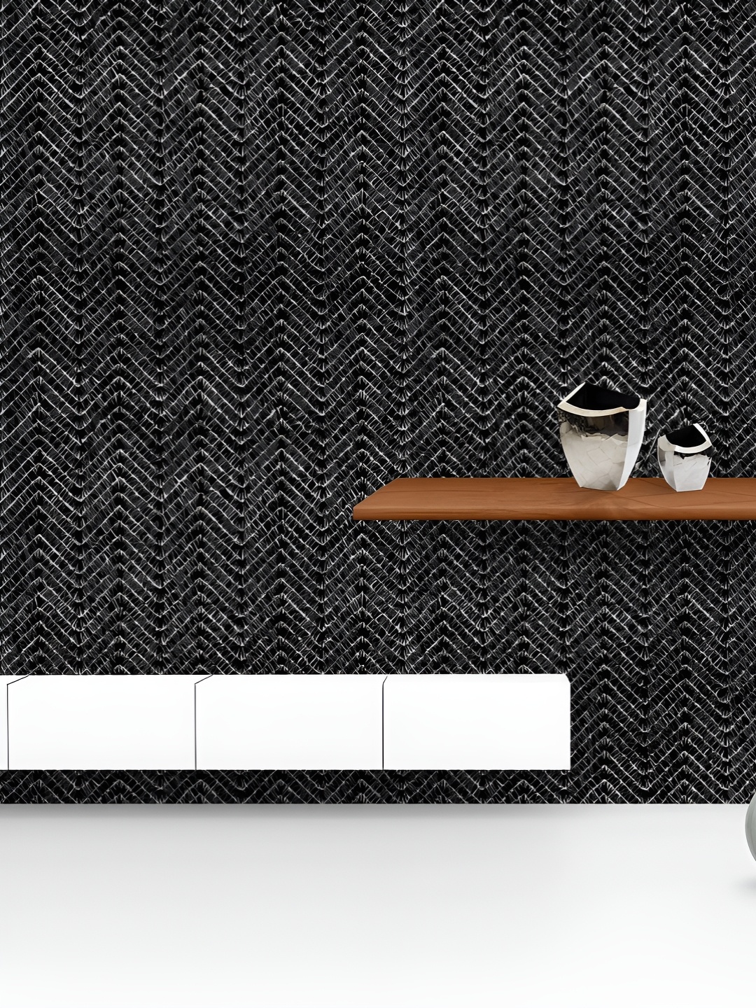ArtzFolio Printed UV-Resistant Anti-Bacterial Black White Chevron Peel & Stick Wallpaper, Multi
ArtzFolio Printed UV-Resistant Anti-Bacterial Black White Chevron Peel & Stick Wallpaper, Multi