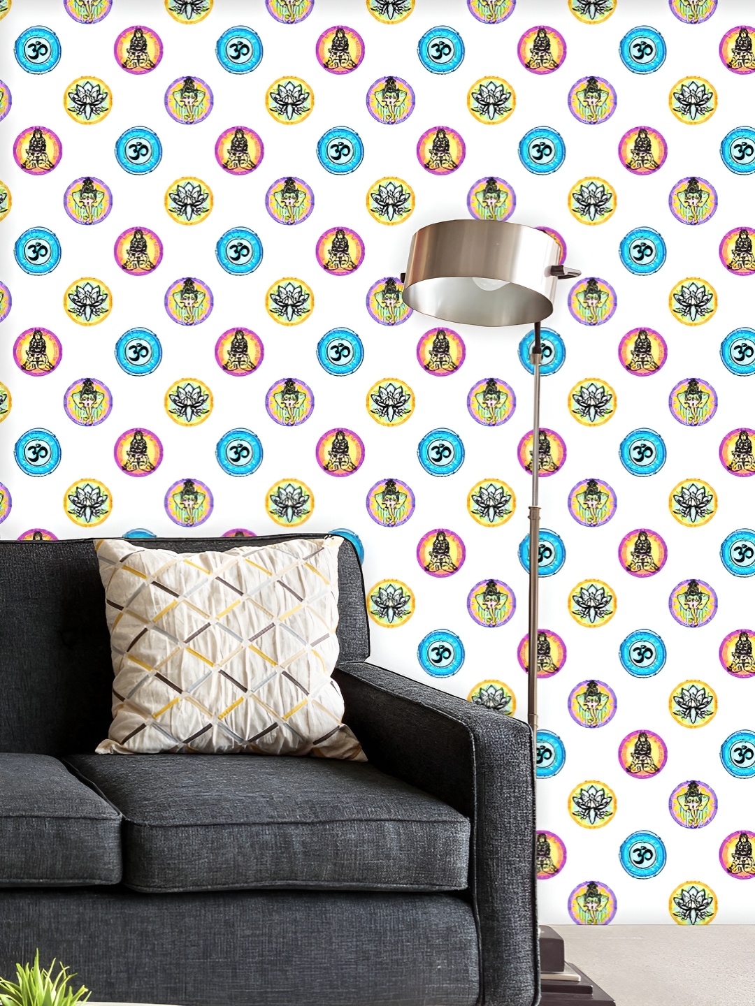 ArtzFolio Printed UV-Resistant Anti-Bacterial Lotus Mandala Pattern Peel & Stick Wallpaper, Multi
ArtzFolio Printed UV-Resistant Anti-Bacterial Lotus Mandala Pattern Peel & Stick Wallpaper, Multi