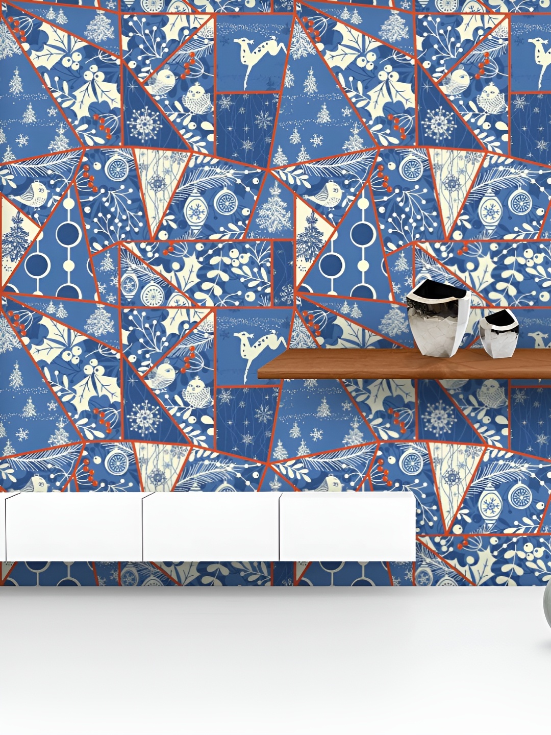 ArtzFolio Printed UV-Resistant Anti-Bacterial Christmas Patchwork Pattern Peel & Stick Wallpaper, Multi
ArtzFolio Printed UV-Resistant Anti-Bacterial Christmas Patchwork Pattern Peel & Stick Wallpaper, Multi