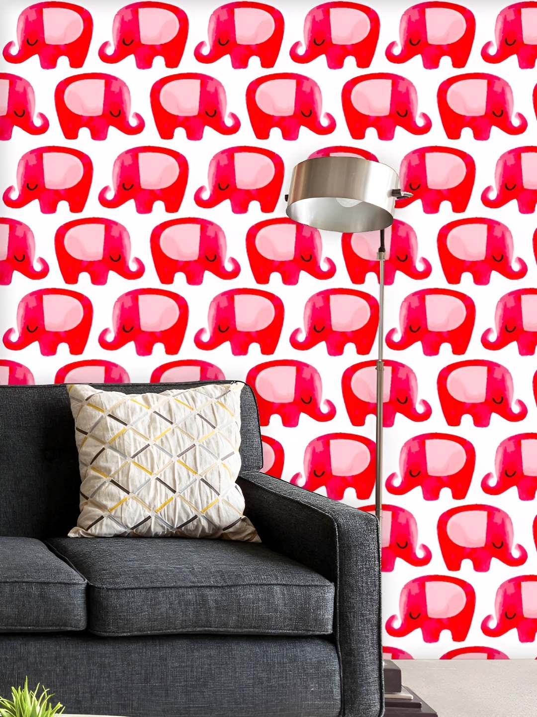ArtzFolio Printed UV-Resistant Anti-Bacterial Pink Elephants Peel & Stick Wallpaper, Multi
ArtzFolio Printed UV-Resistant Anti-Bacterial Pink Elephants Peel & Stick Wallpaper, Multi
