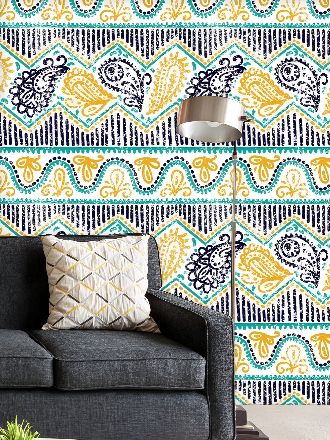 ArtzFolio Printed UV-Resistant Anti-Bacterial Ethnic Tribal Motif Art Peel & Stick Wallpaper, Multi
ArtzFolio Printed UV-Resistant Anti-Bacterial Ethnic Tribal Motif Art Peel & Stick Wallpaper, Multi