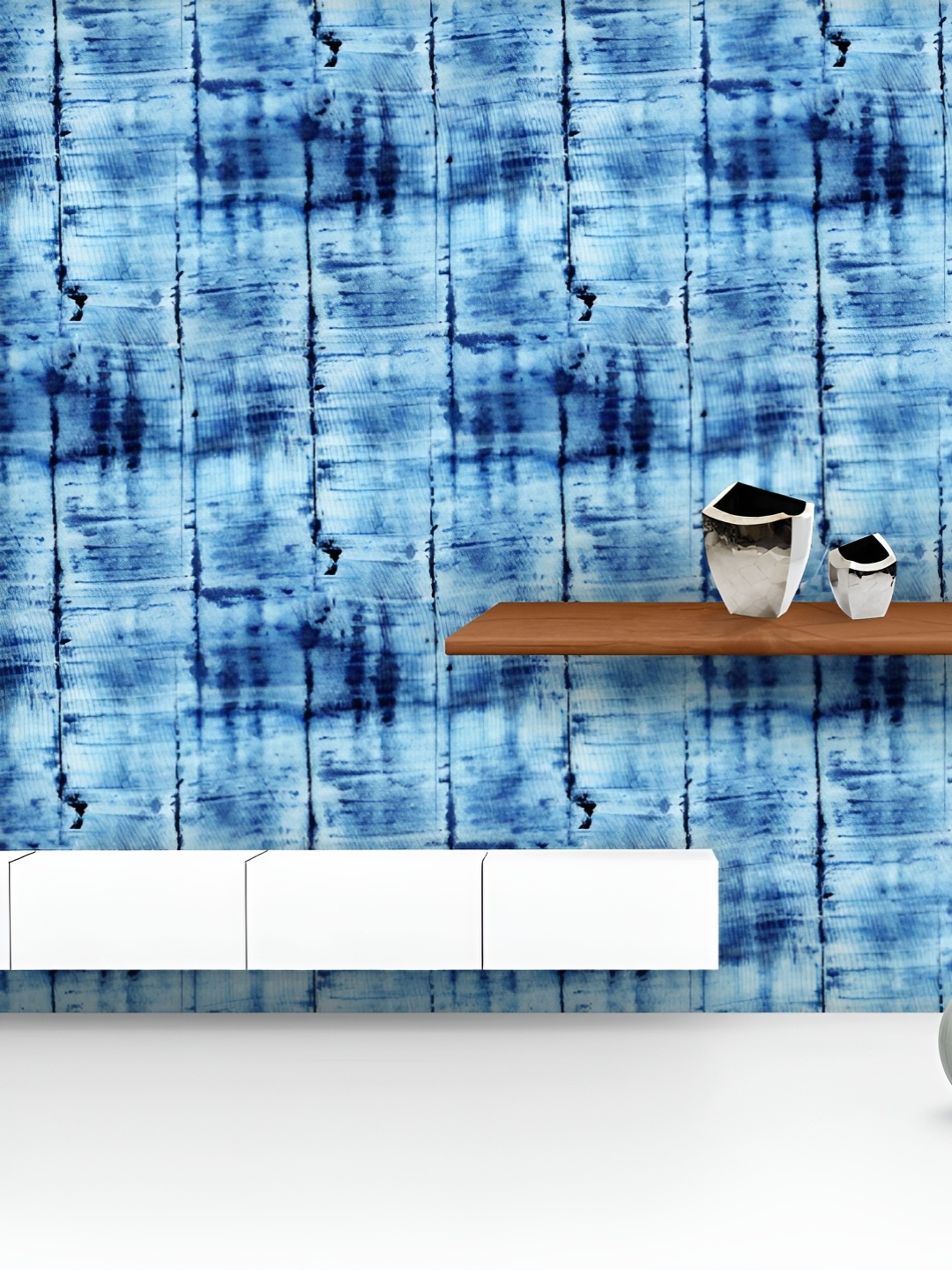 ArtzFolio Printed UV-Resistant Anti-Bacterial Shibori Indigo Batik Peel & Stick Wallpaper, Multi
ArtzFolio Printed UV-Resistant Anti-Bacterial Shibori Indigo Batik Peel & Stick Wallpaper, Multi