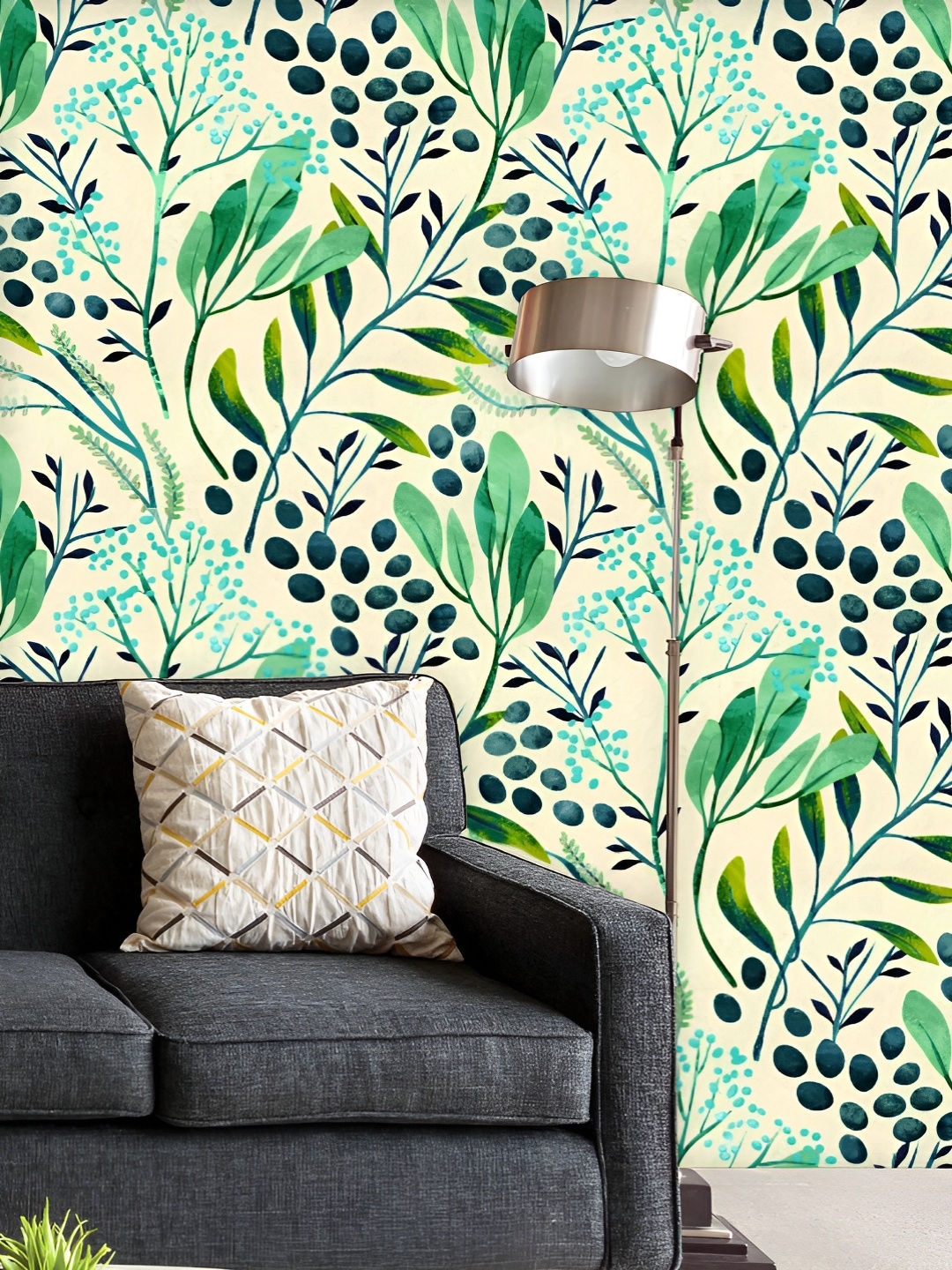 ArtzFolio Printed UV-Resistant Anti-Bacterial Green Floral Leaves Peel & Stick Wallpaper, Multi
ArtzFolio Printed UV-Resistant Anti-Bacterial Green Floral Leaves Peel & Stick Wallpaper, Multi