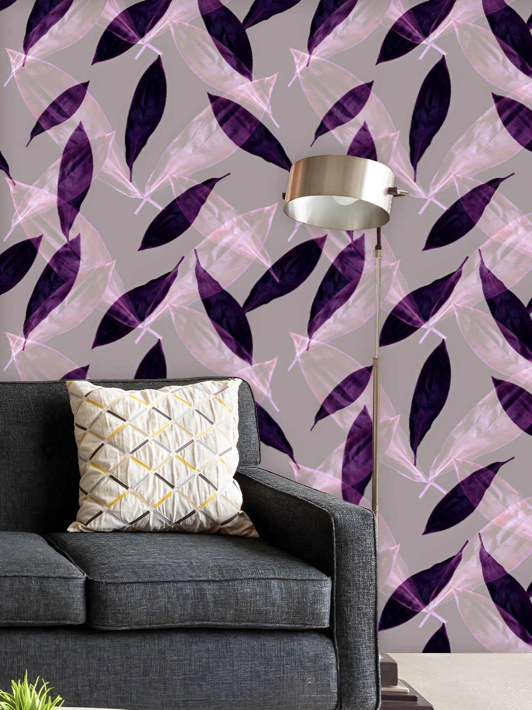 ArtzFolio Printed UV-Resistant Anti-Bacterial Purple Tropical Leaves Peel & Stick Wallpaper, Multi
ArtzFolio Printed UV-Resistant Anti-Bacterial Purple Tropical Leaves Peel & Stick Wallpaper, Multi