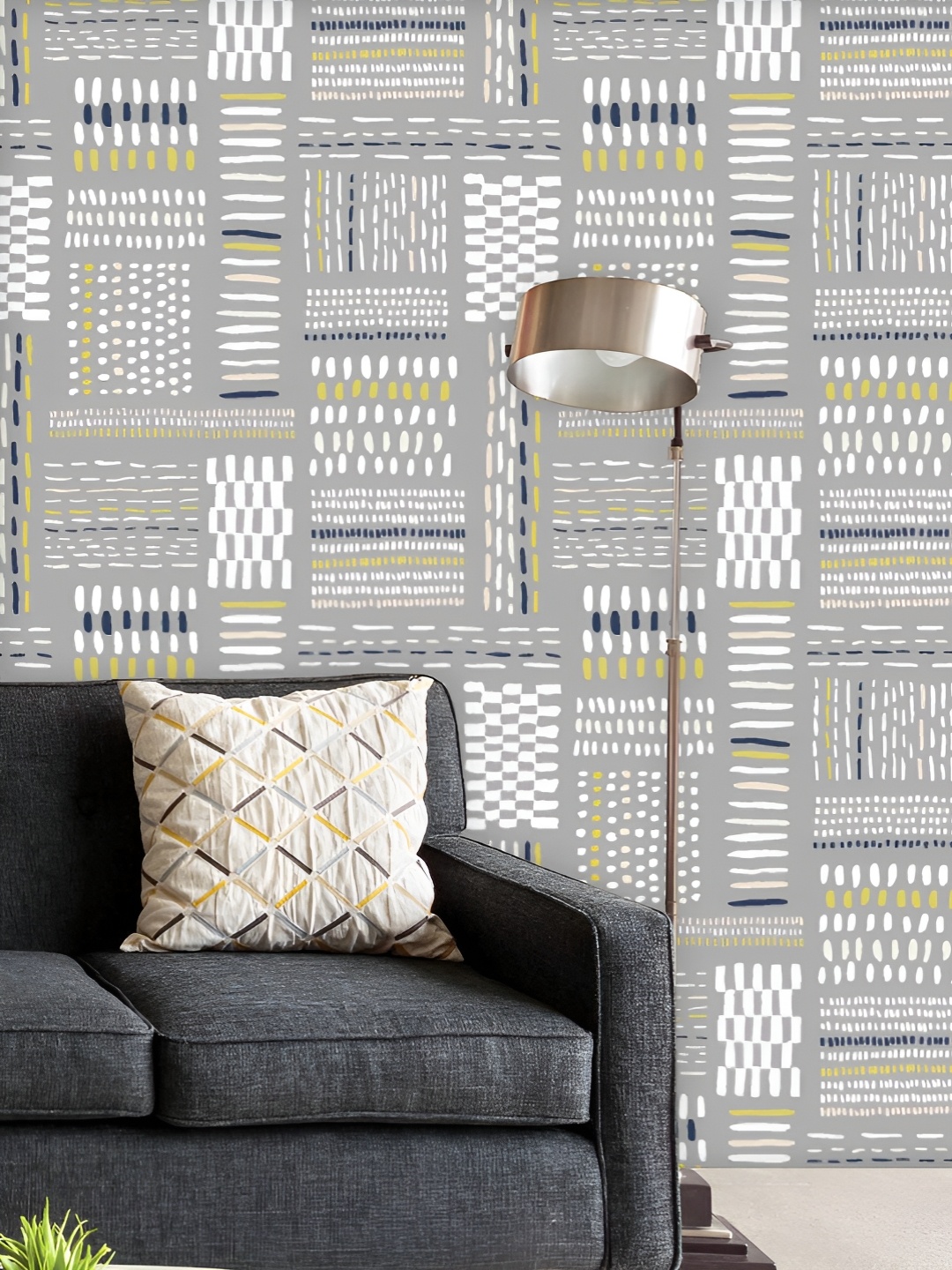 ArtzFolio Printed UV-Resistant Anti-Bacterial Tribal Geo Marks Peel & Stick Wallpaper, Multi
ArtzFolio Printed UV-Resistant Anti-Bacterial Tribal Geo Marks Peel & Stick Wallpaper, Multi