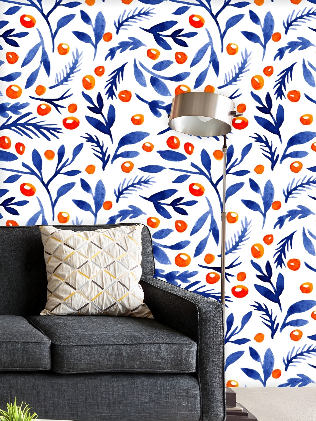 ArtzFolio Printed UV-Resistant Anti-Bacterial Indigo Watercolor Flowers Peel & Stick Wallpaper, Multi
ArtzFolio Printed UV-Resistant Anti-Bacterial Indigo Watercolor Flowers Peel & Stick Wallpaper, Multi