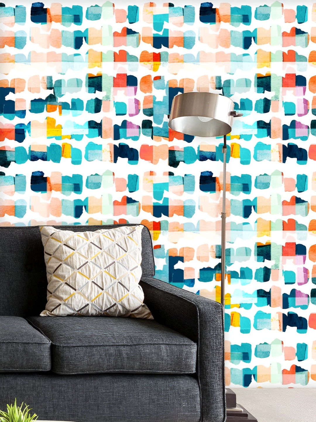 ArtzFolio Printed UV-Resistant Anti-Bacterial Geometric Strokes Peel & Stick Wallpaper, Multi
ArtzFolio Printed UV-Resistant Anti-Bacterial Geometric Strokes Peel & Stick Wallpaper, Multi