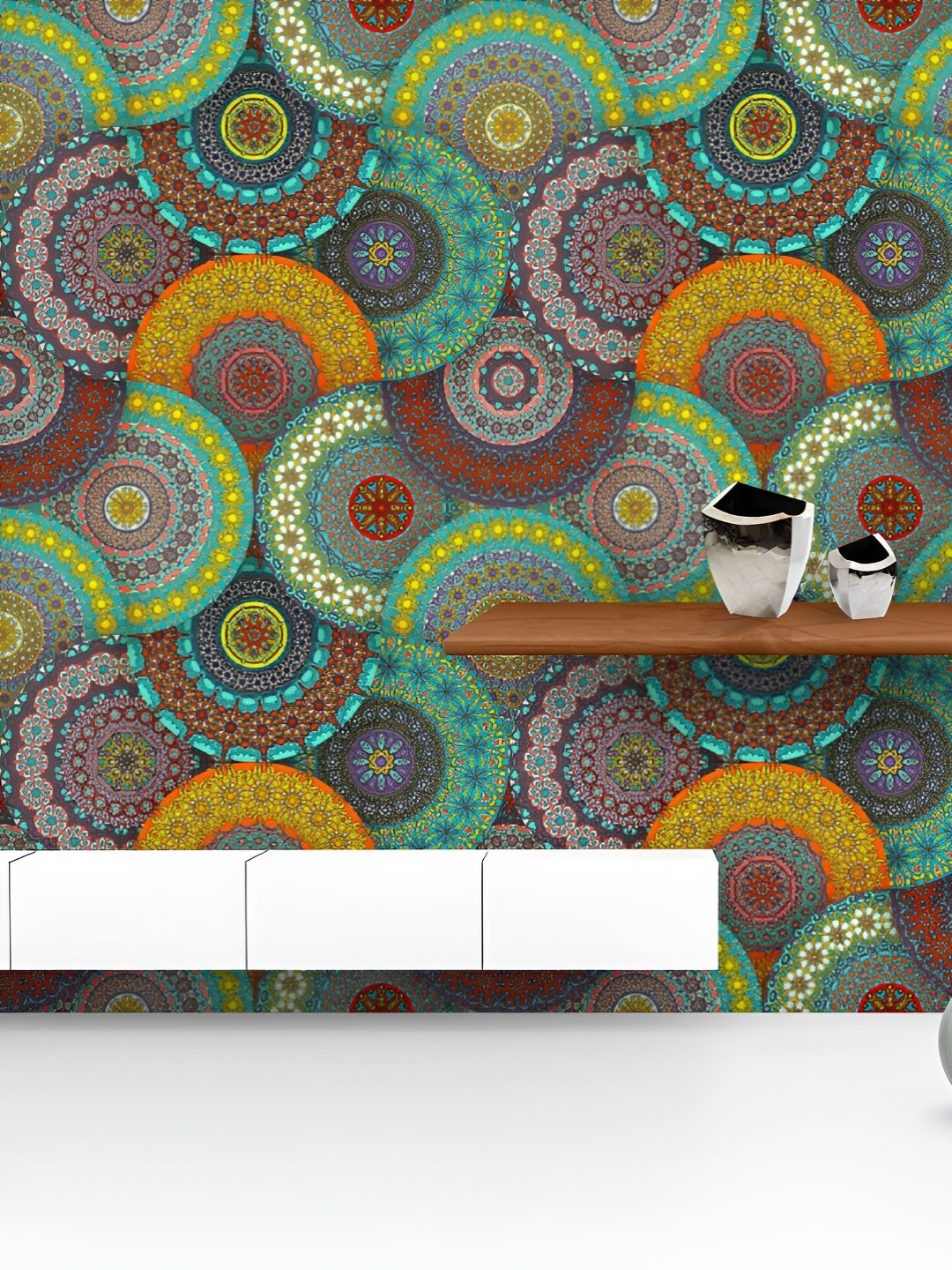 ArtzFolio Printed UV-Resistant Anti-Bacterial Vintage Floral & Mandala Peel & Stick Wallpaper, Multi
ArtzFolio Printed UV-Resistant Anti-Bacterial Vintage Floral & Mandala Peel & Stick Wallpaper, Multi