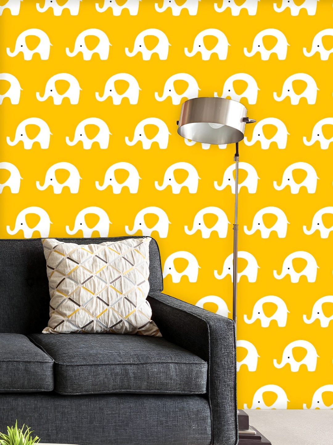 ArtzFolio Printed UV-Resistant Anti-Bacterial Yellow Elephants Peel & Stick Wallpaper, Multi
ArtzFolio Printed UV-Resistant Anti-Bacterial Yellow Elephants Peel & Stick Wallpaper, Multi