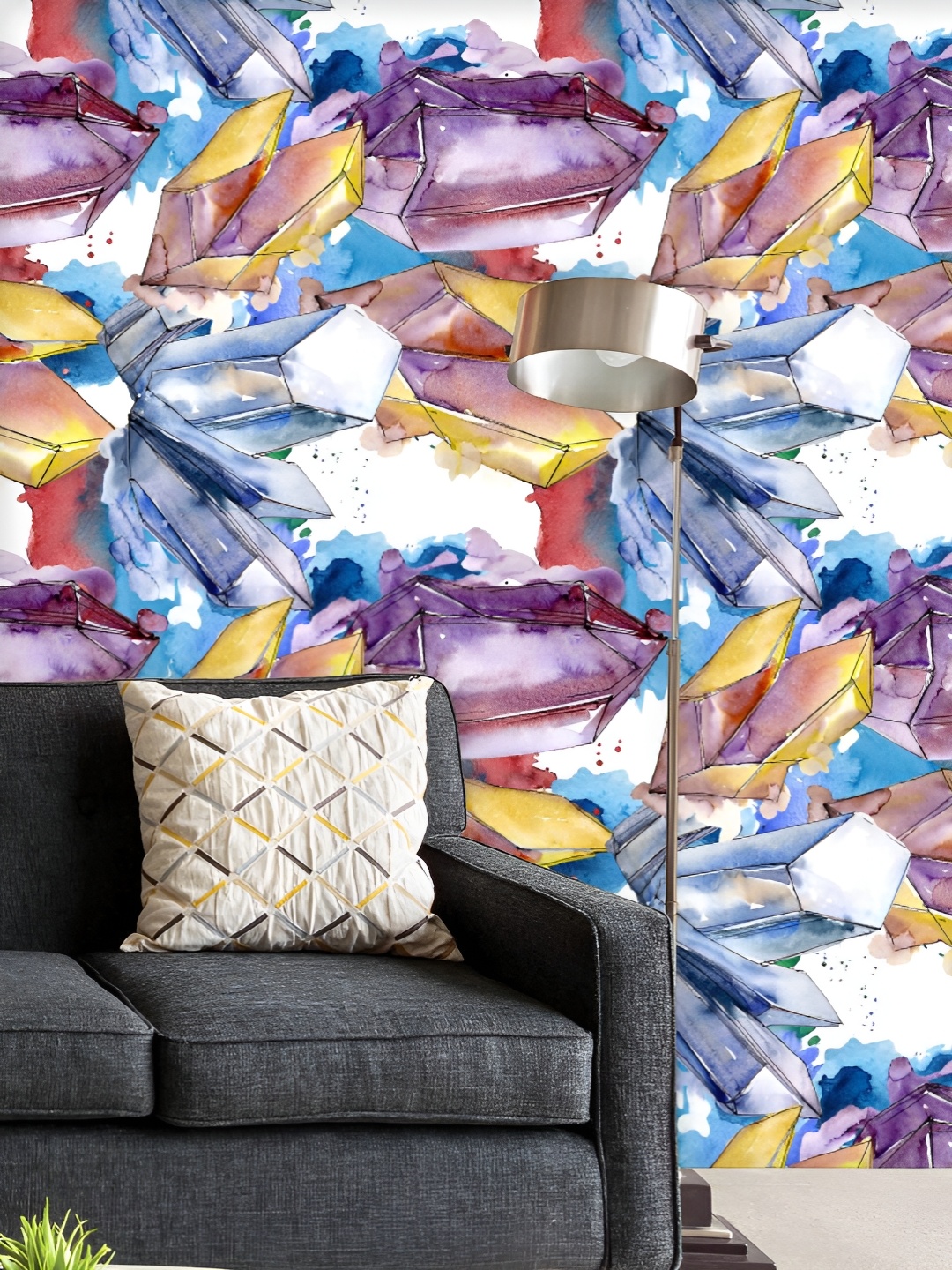 ArtzFolio Printed UV-Resistant Anti-Bacterial Diamond Rock Pattern Peel & Stick Wallpaper, Multi
ArtzFolio Printed UV-Resistant Anti-Bacterial Diamond Rock Pattern Peel & Stick Wallpaper, Multi