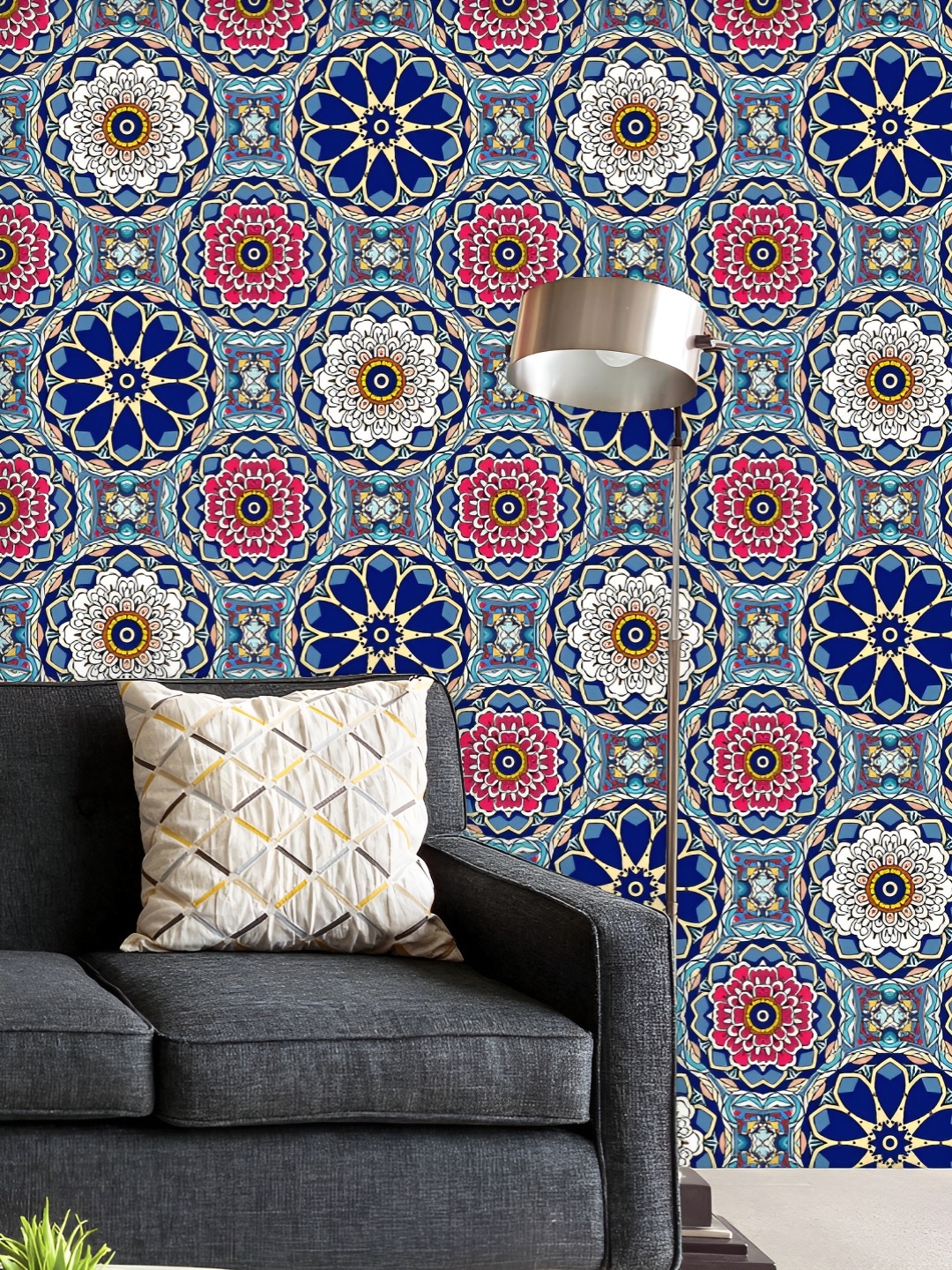 ArtzFolio Printed UV-Resistant Anti-Bacterial Lotus And Floral Mandala Peel & Stick Wallpaper, Multi
ArtzFolio Printed UV-Resistant Anti-Bacterial Lotus And Floral Mandala Peel & Stick Wallpaper, Multi