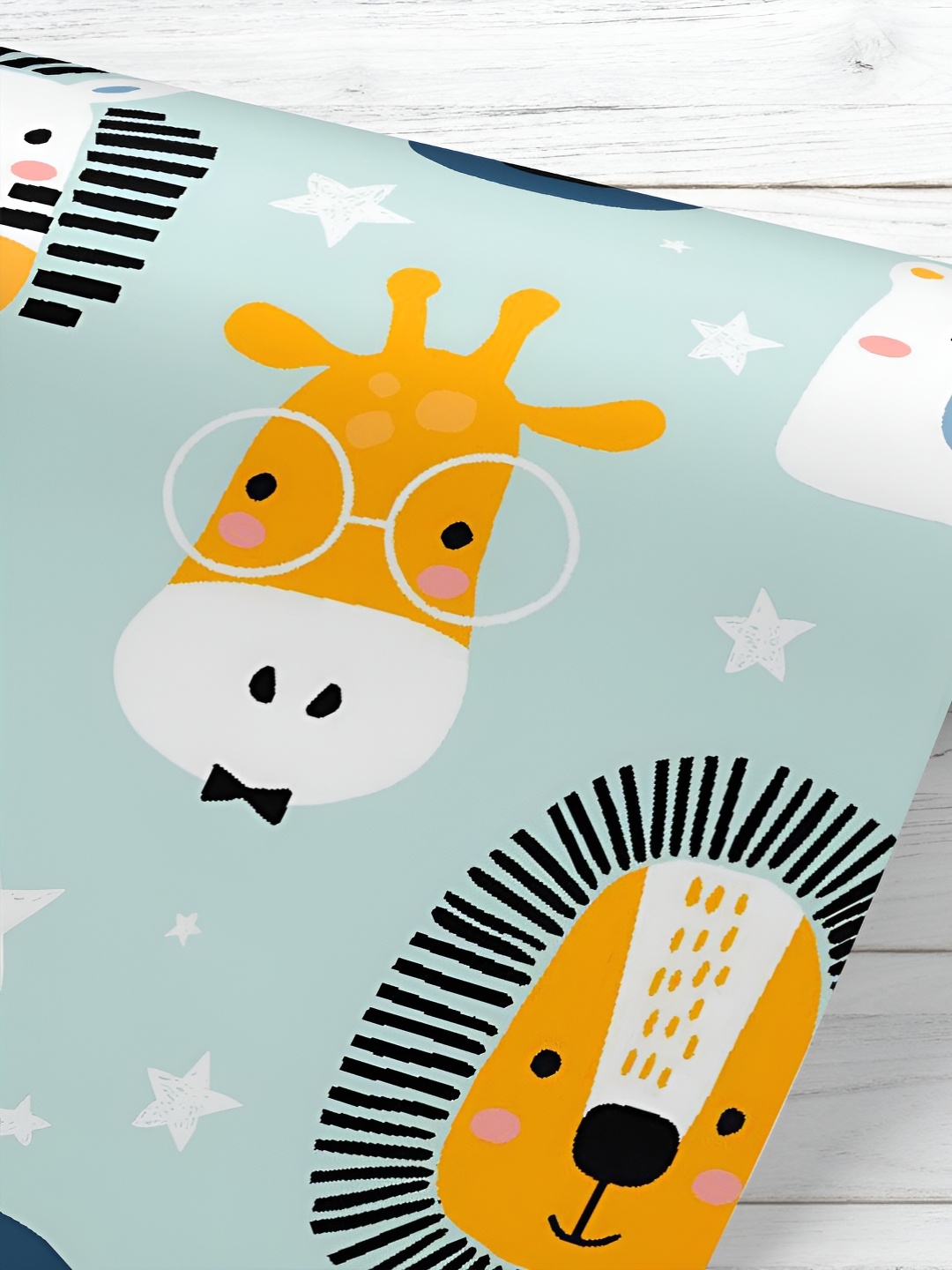 ArtzFolio Printed UV-Resistant Anti-Bacterial Childish Animals Faces Pattern Peel & Stick Wallpaper, Multi
ArtzFolio Printed UV-Resistant Anti-Bacterial Childish Animals Faces Pattern Peel & Stick Wallpaper, Multi