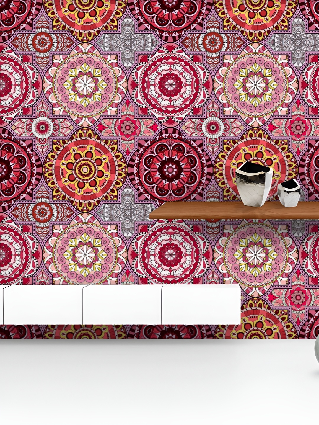 ArtzFolio Printed UV-Resistant Anti-Bacterial Vintage Arabic Indian Motifs Peel & Stick Wallpaper, Multi
ArtzFolio Printed UV-Resistant Anti-Bacterial Vintage Arabic Indian Motifs Peel & Stick Wallpaper, Multi