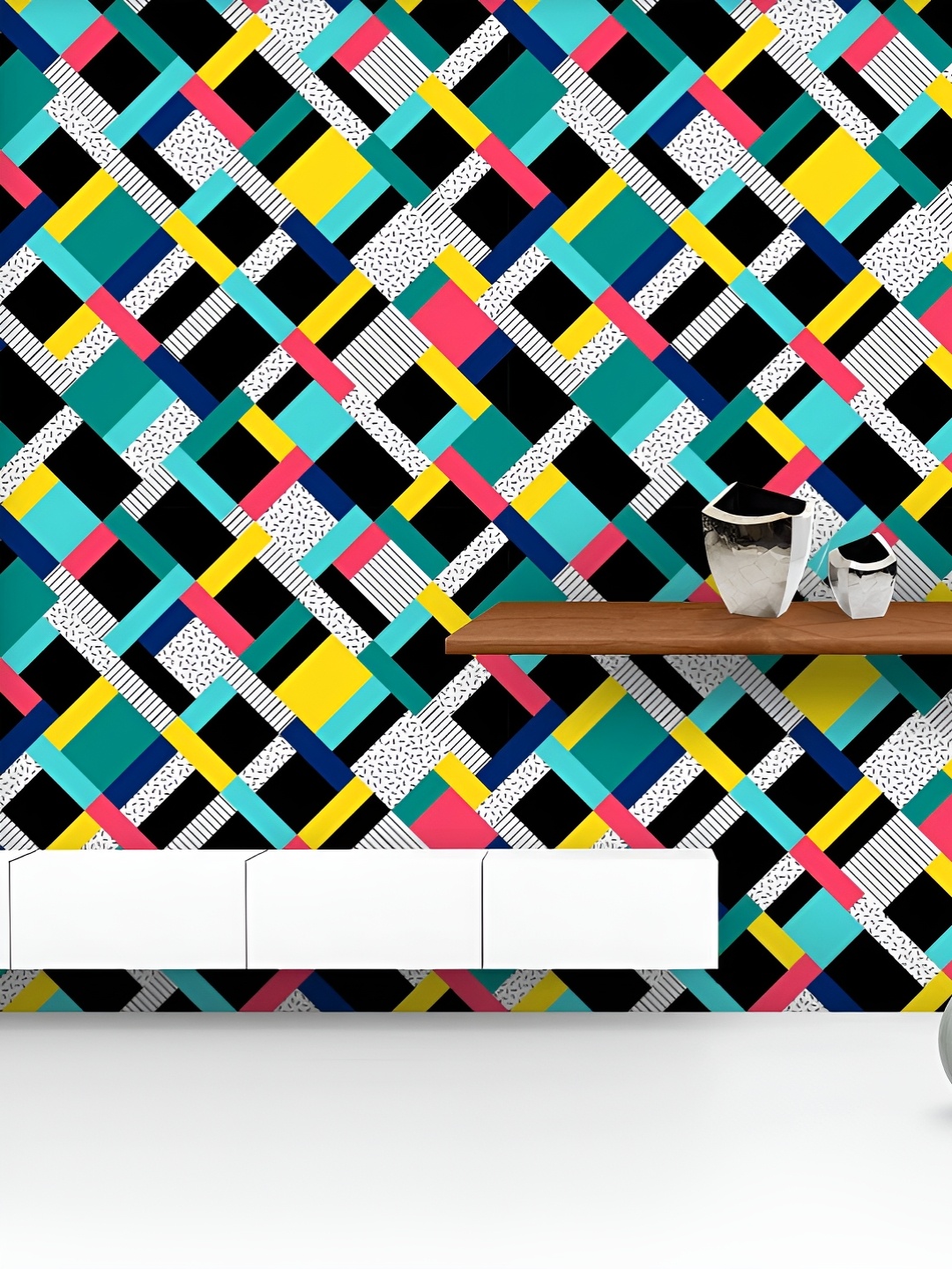 ArtzFolio Printed UV-Resistant Anti-Bacterial Colorful Rectangles Peel & Stick Wallpaper, Multi
ArtzFolio Printed UV-Resistant Anti-Bacterial Colorful Rectangles Peel & Stick Wallpaper, Multi
