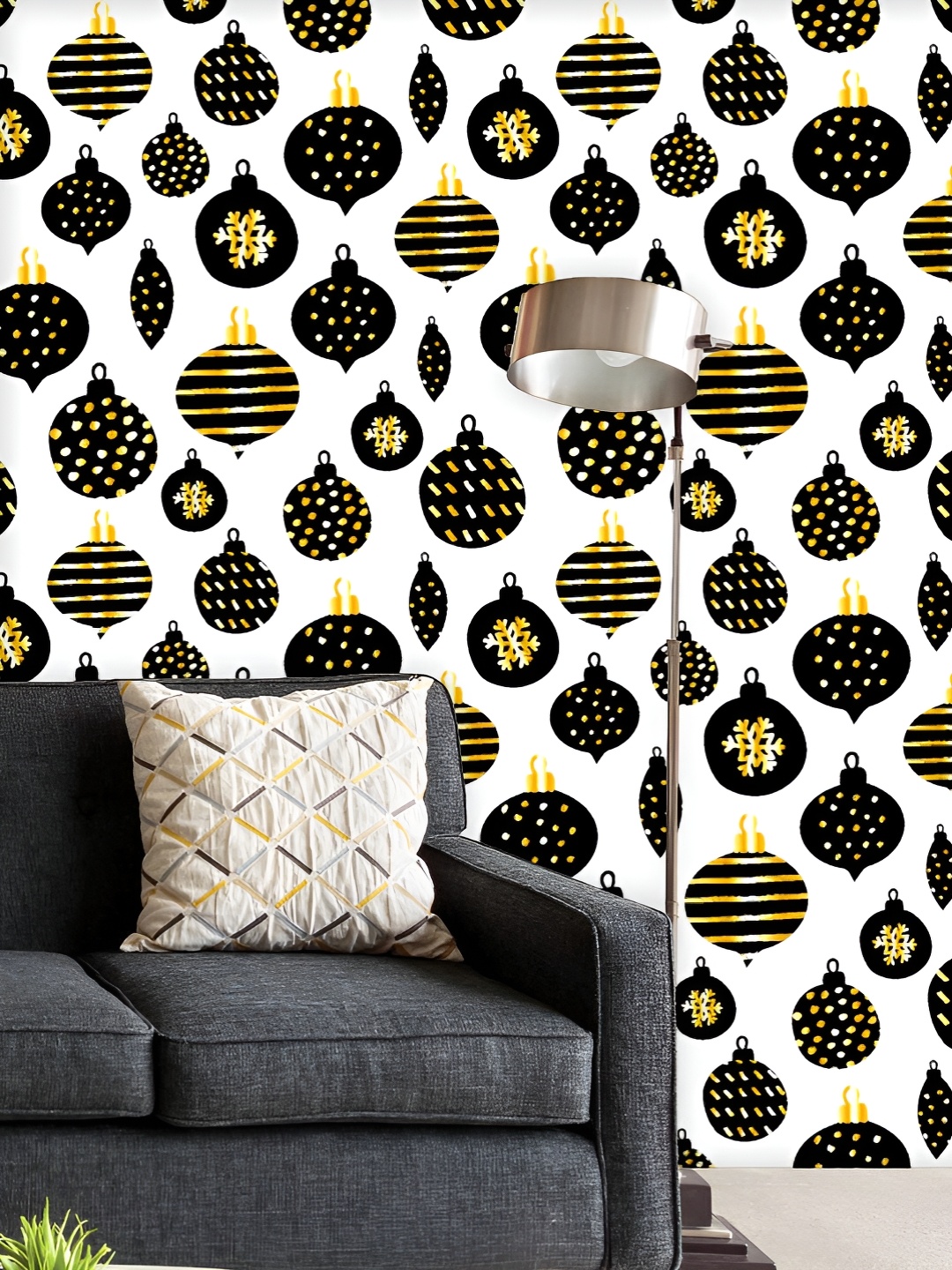 ArtzFolio Printed UV-Resistant Anti-Bacterial Repeating Christmas Baubles Peel & Stick Wallpaper, Multi
ArtzFolio Printed UV-Resistant Anti-Bacterial Repeating Christmas Baubles Peel & Stick Wallpaper, Multi