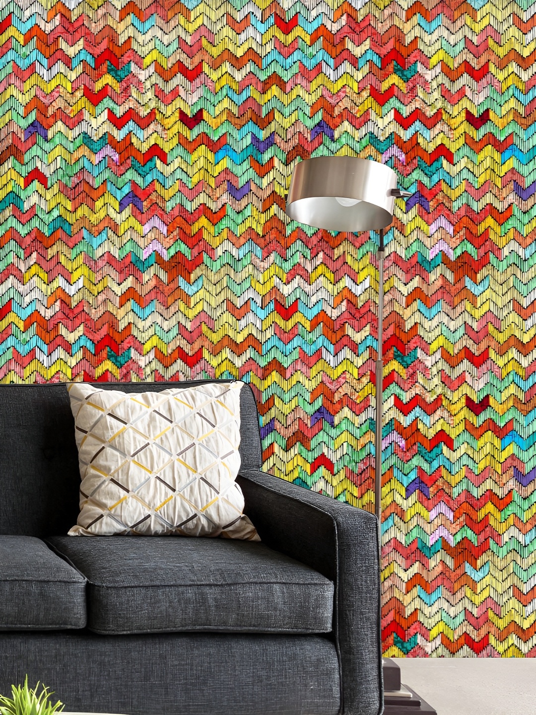 ArtzFolio Printed UV-Resistant Anti-Bacterial Colorful Vintage Stripes Peel & Stick Wallpaper, Multi
ArtzFolio Printed UV-Resistant Anti-Bacterial Colorful Vintage Stripes Peel & Stick Wallpaper, Multi