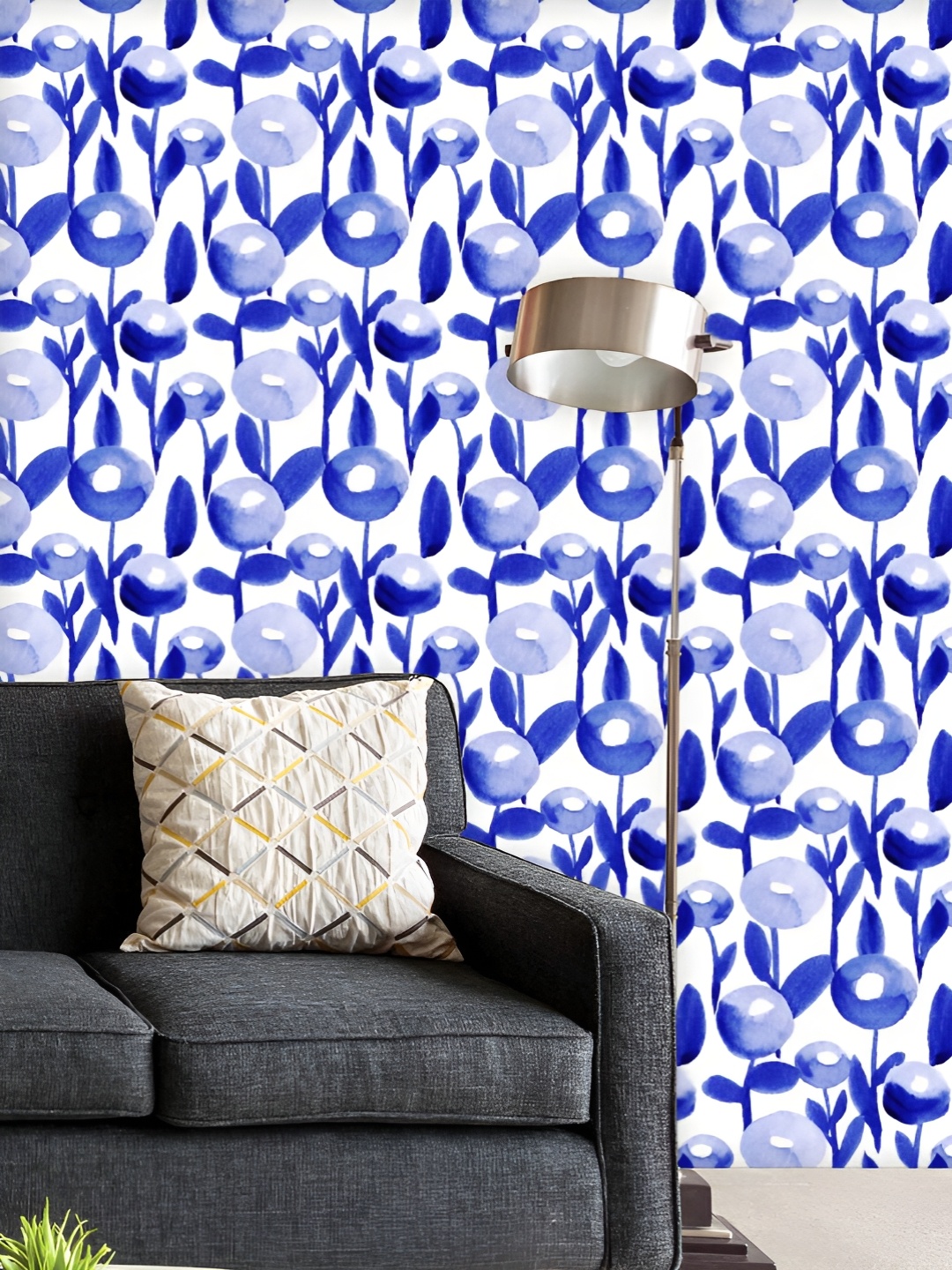 ArtzFolio Printed UV-Resistant Anti-Bacterial Indigo Floral Art Peel & Stick Wallpaper, Multi
ArtzFolio Printed UV-Resistant Anti-Bacterial Indigo Floral Art Peel & Stick Wallpaper, Multi