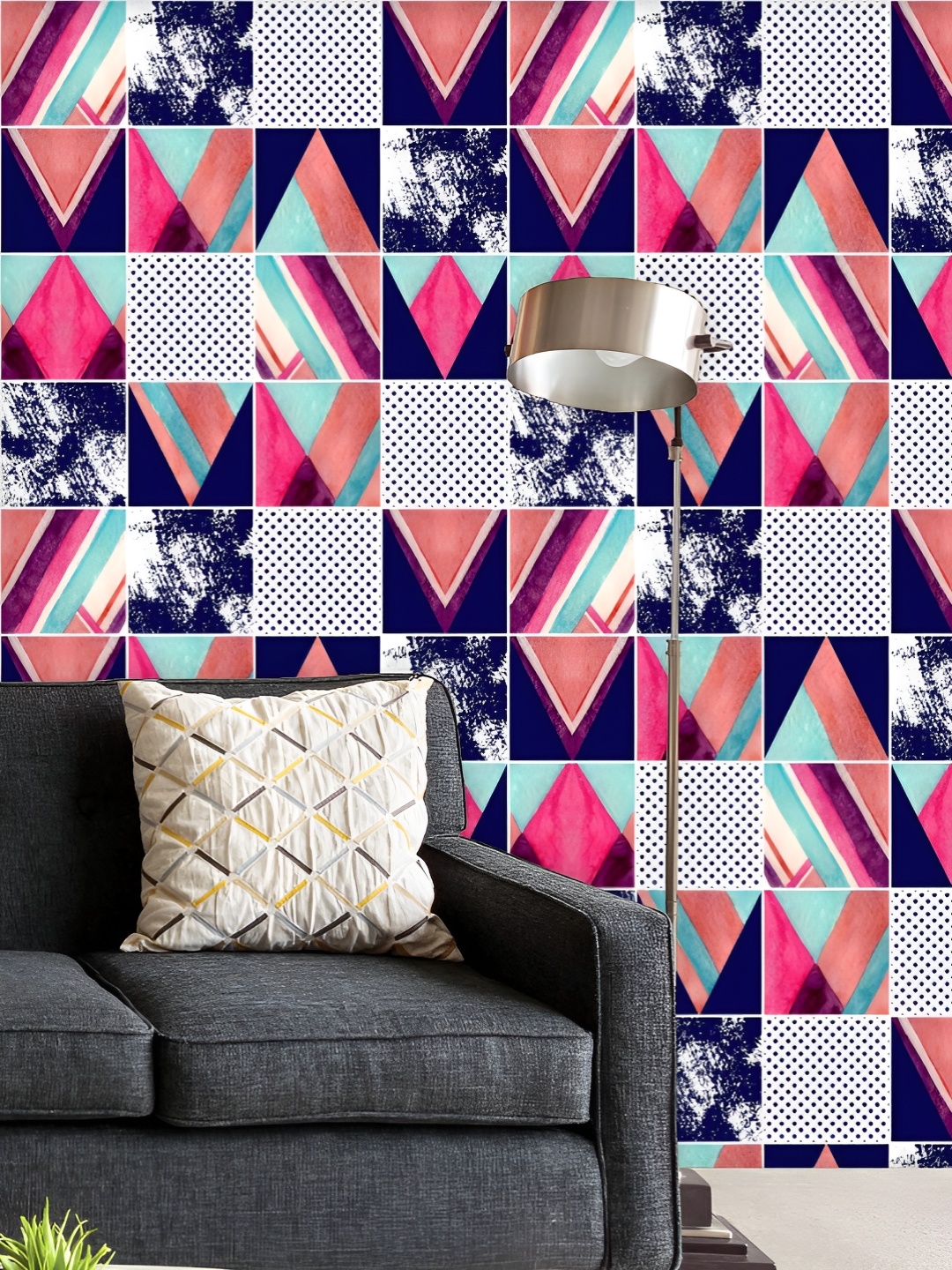 ArtzFolio Printed UV-Resistant Anti-Bacterial Abstract Squares & Triangles Peel & Stick Wallpaper, Multi
ArtzFolio Printed UV-Resistant Anti-Bacterial Abstract Squares & Triangles Peel & Stick Wallpaper, Multi