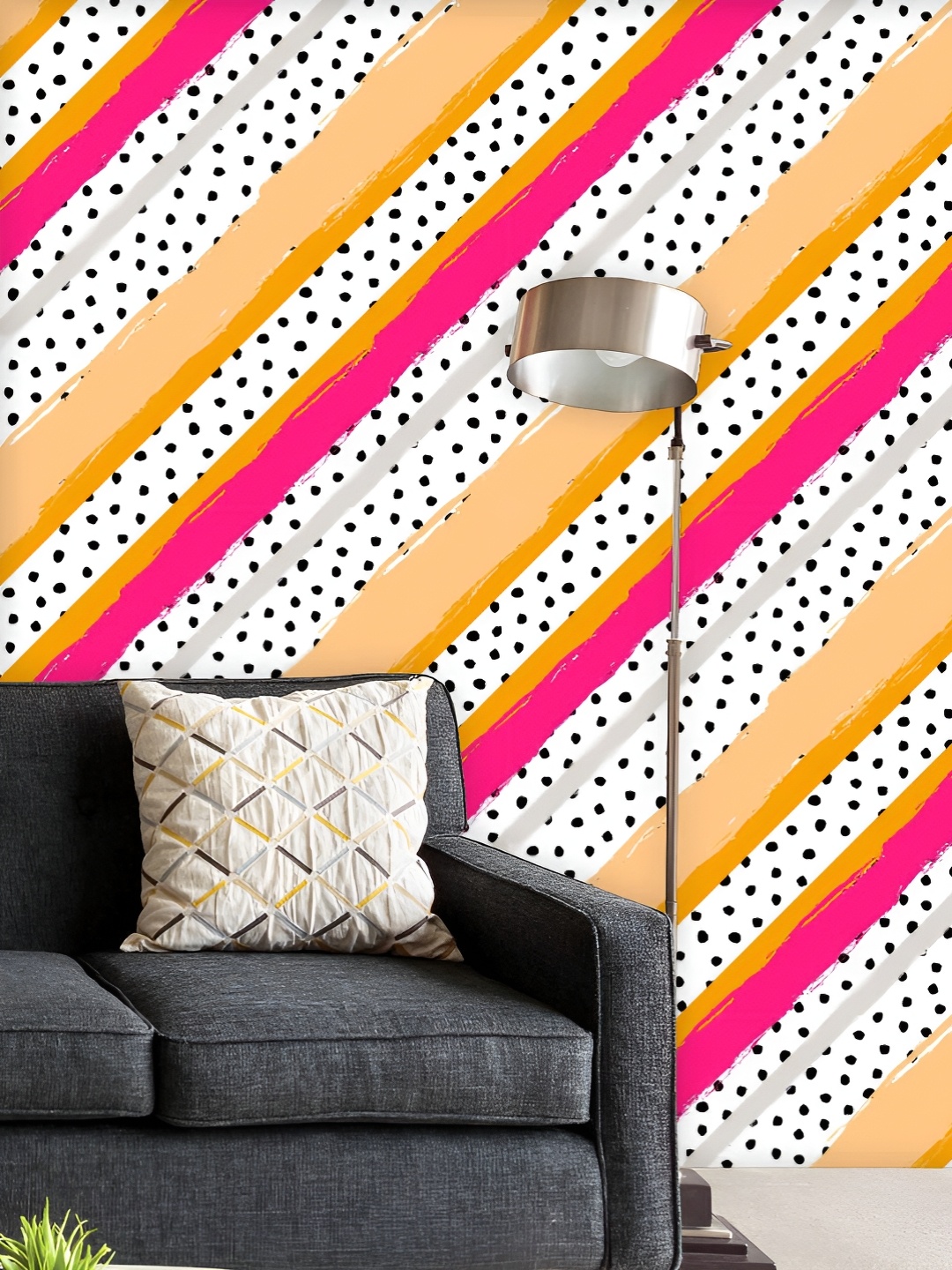 ArtzFolio Printed UV-Resistant Anti-Bacterial Abstract Stripes Dots Peel & Stick Wallpaper, Multi
ArtzFolio Printed UV-Resistant Anti-Bacterial Abstract Stripes Dots Peel & Stick Wallpaper, Multi