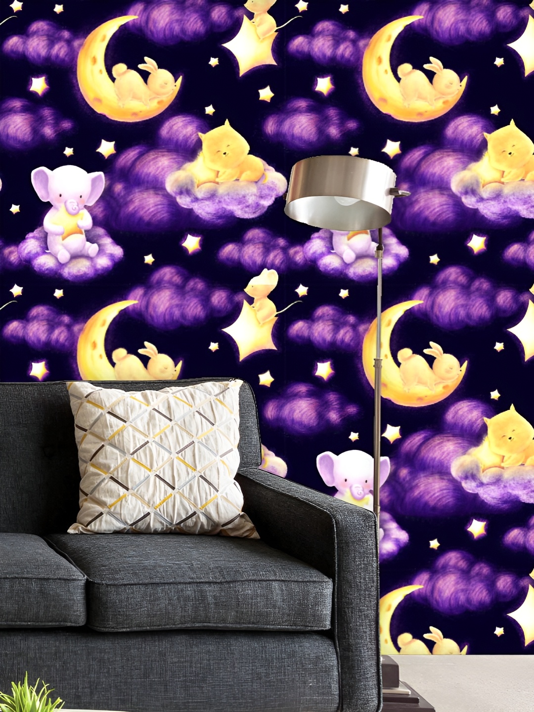 ArtzFolio Printed UV-Resistant Anti-Bacterial Baby Animals And Night Sky Peel & Stick Wallpaper, Multi
ArtzFolio Printed UV-Resistant Anti-Bacterial Baby Animals And Night Sky Peel & Stick Wallpaper, Multi