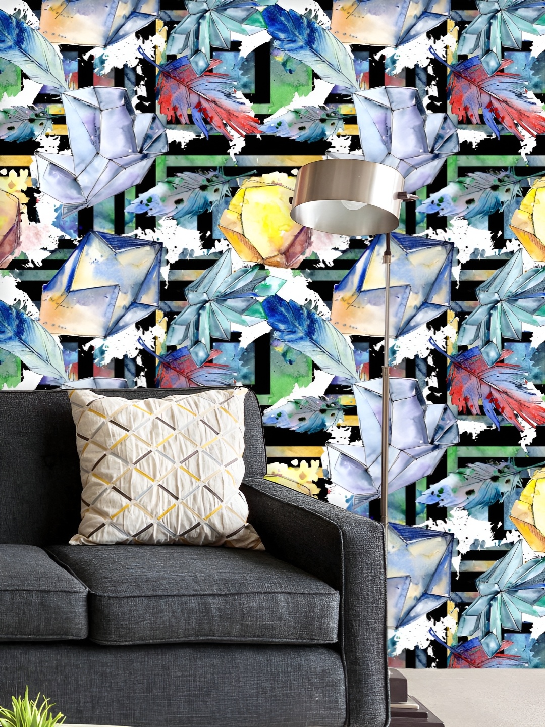 ArtzFolio Printed UV-Resistant Anti-Bacterial Diamond Rock Pattern Peel & Stick Wallpaper, Multi
ArtzFolio Printed UV-Resistant Anti-Bacterial Diamond Rock Pattern Peel & Stick Wallpaper, Multi